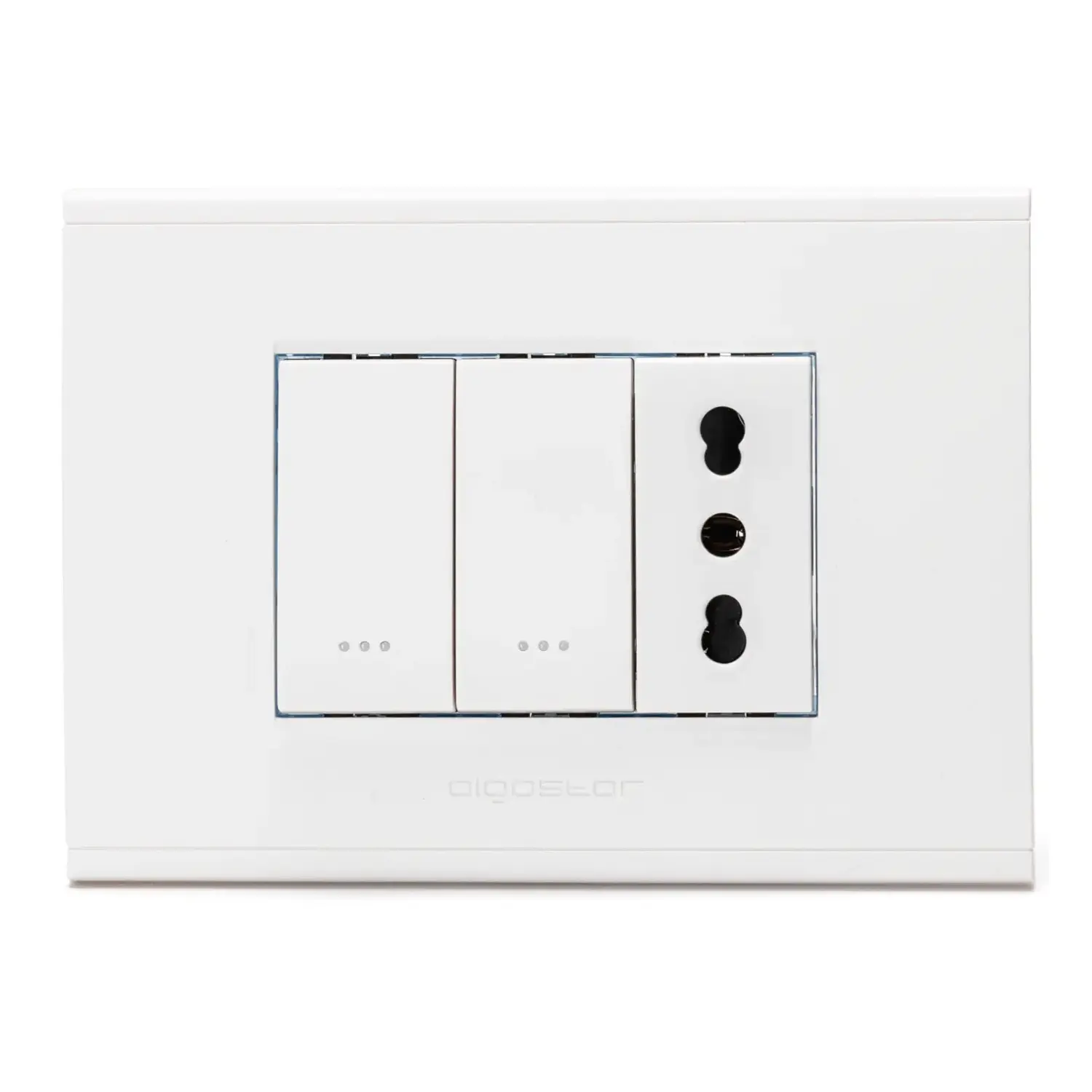 immagine Combinazione interruttore a 2 vie*2+prese P17/11 Serie ABL bianco