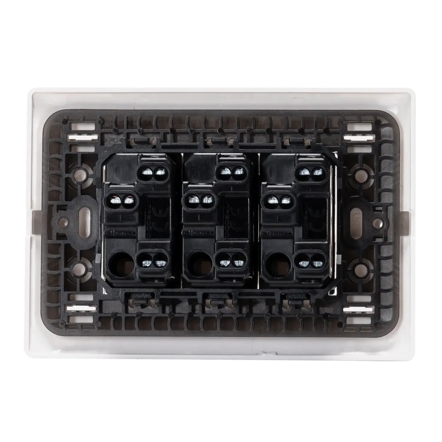 immagine Combinazione interruttore a 2 vie*3 Serie ABM bianco