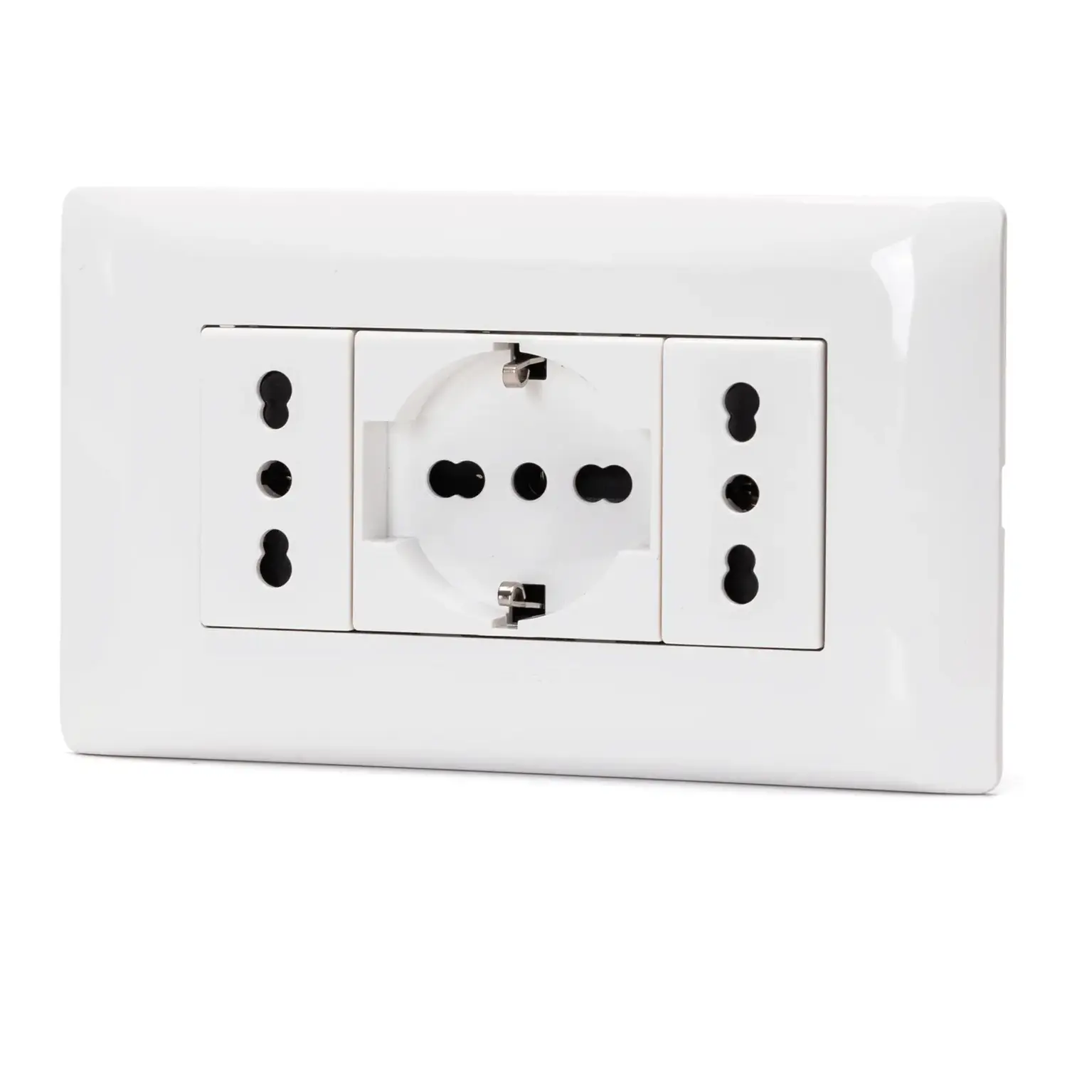 immagine del prodotto Combinazione prese 2*P17/11+P40 Serie ABM bianco