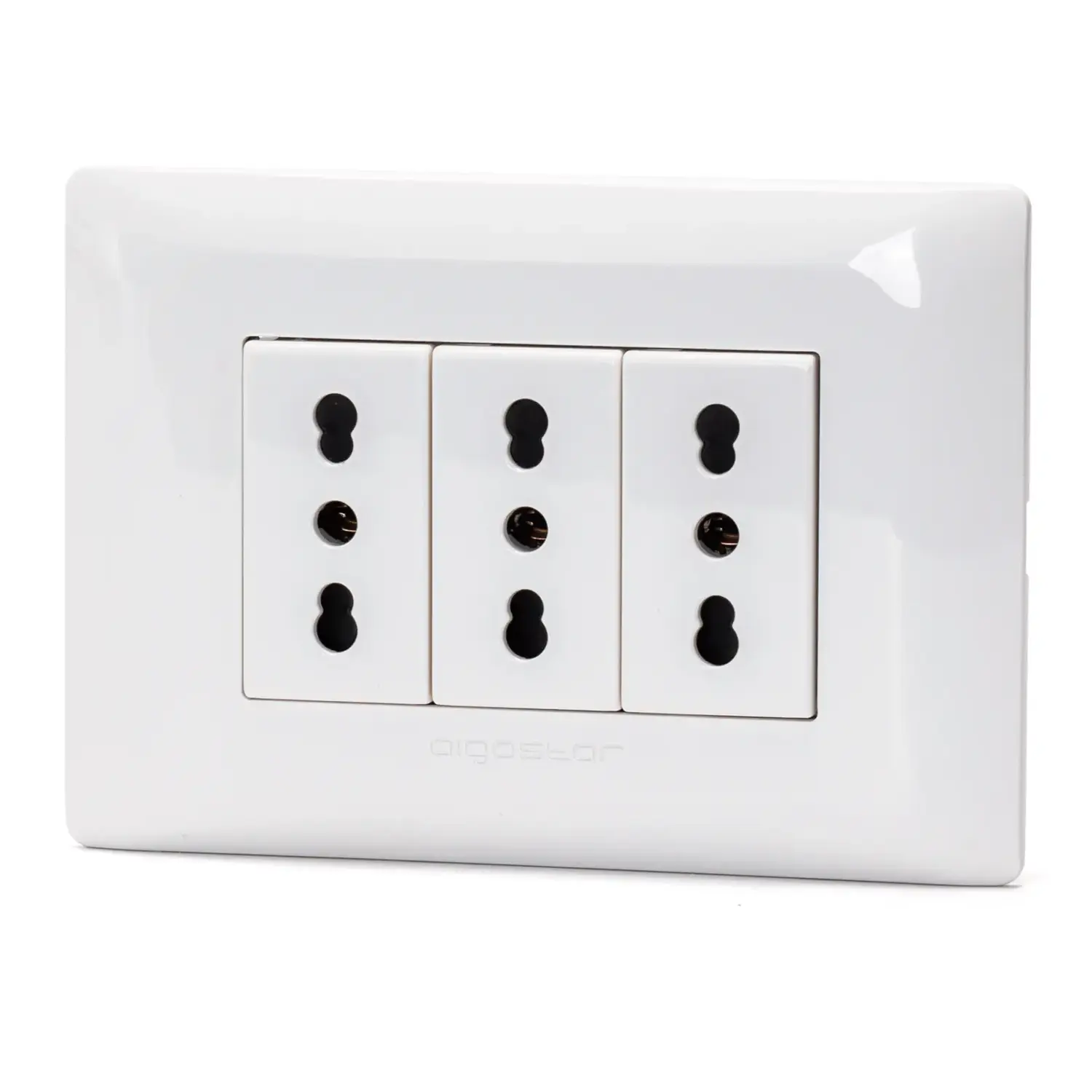 immagine del prodotto Combinazione prese P17/11*3 Serie ABM bianco