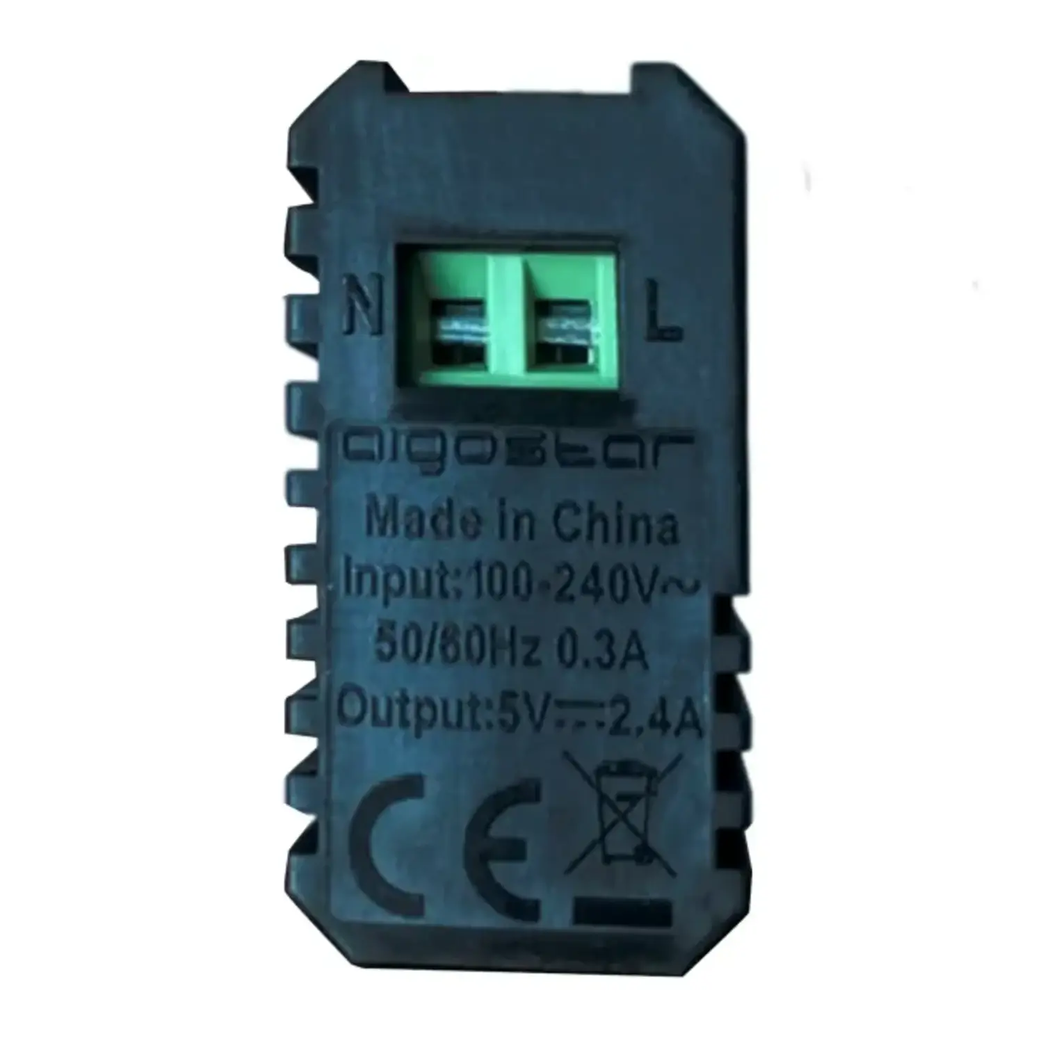 immagine Presa USB Doppia Nero Compatibile Bticino Livinglight e International 2.4A