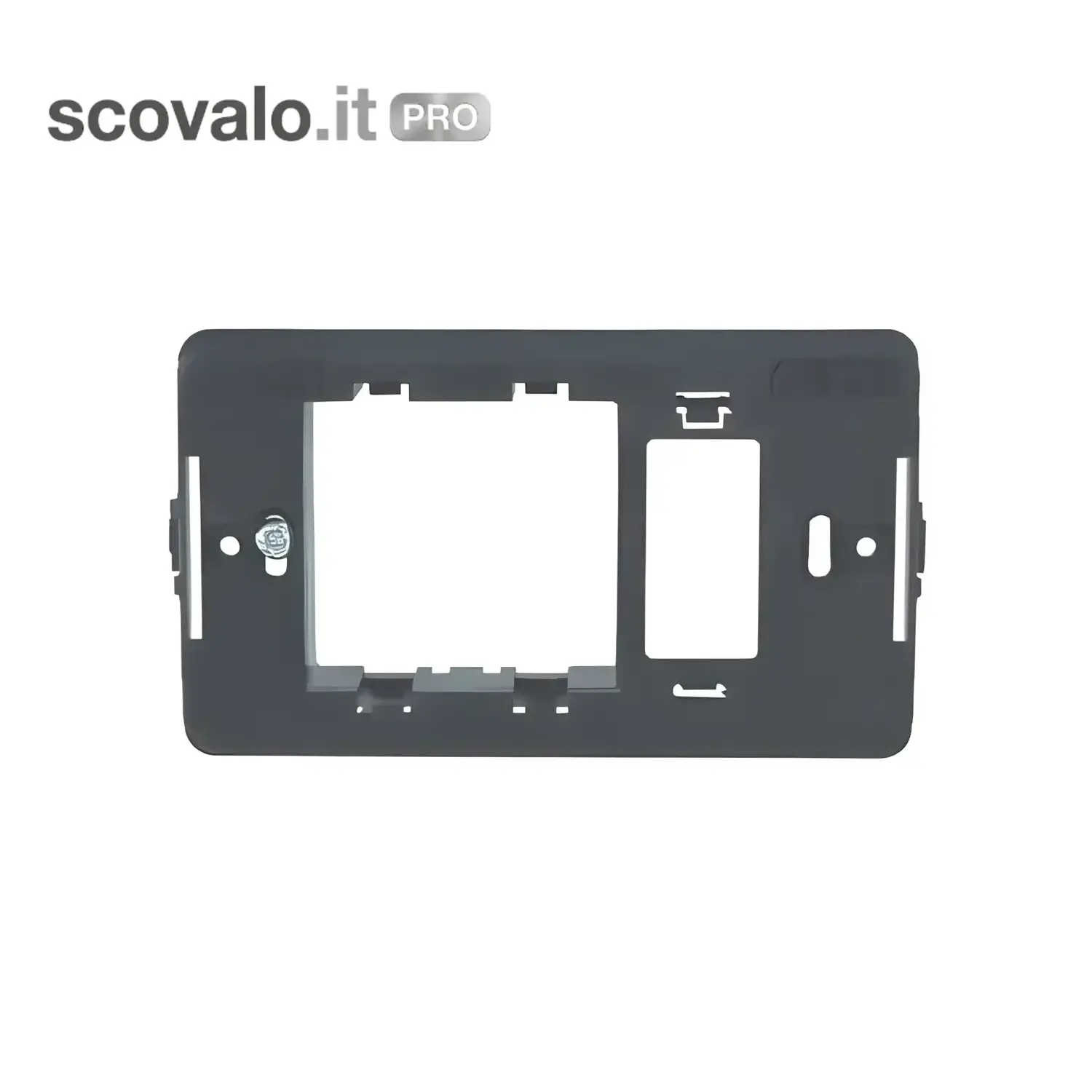 immagine del prodotto Supporto Placca 1 Posto Schuko | Compatibile Bticino Magic Marlanvil