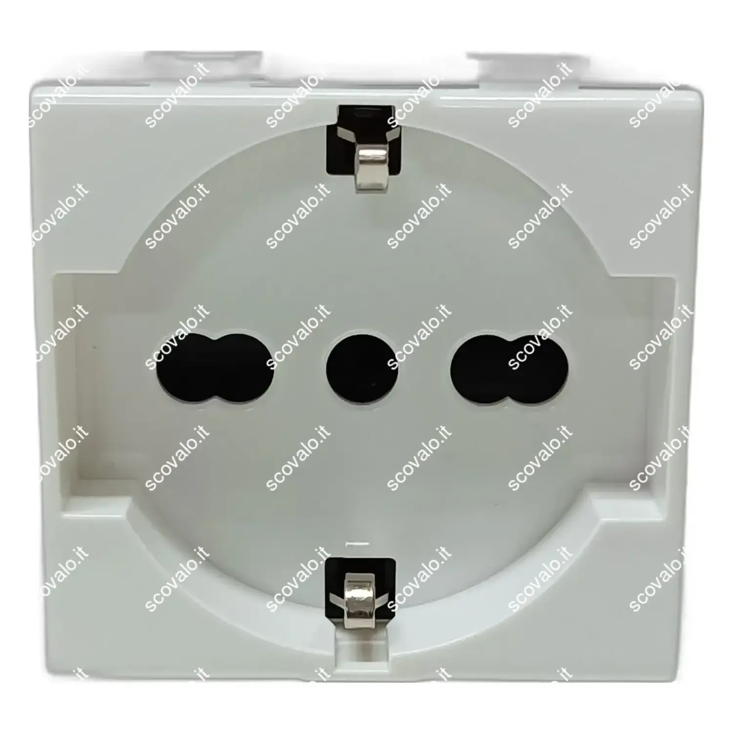 immagine compatibile matix presa schuko 10-16a bianco
