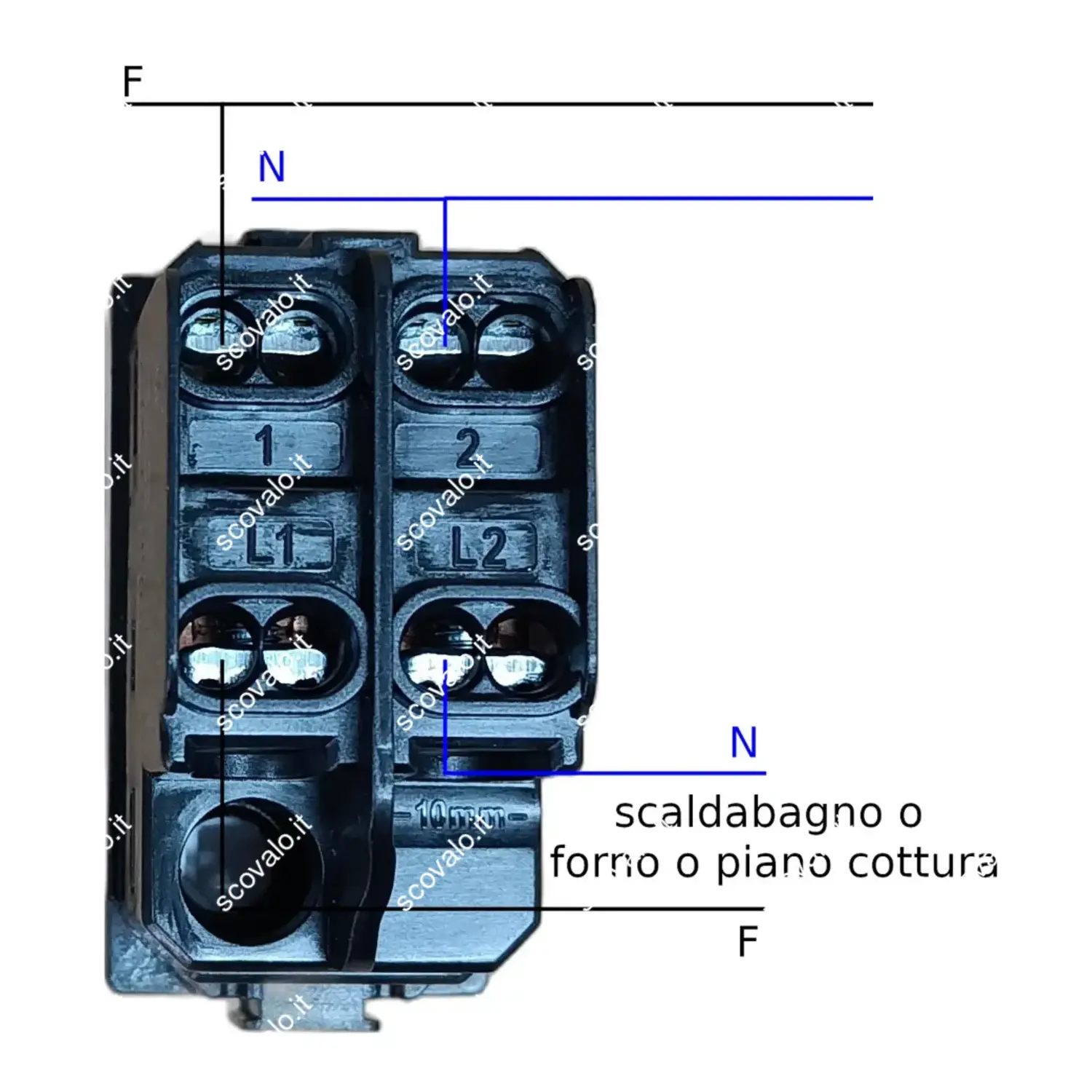 immagine compatibile bticino matix interruttore bipolare 0-1 bianco