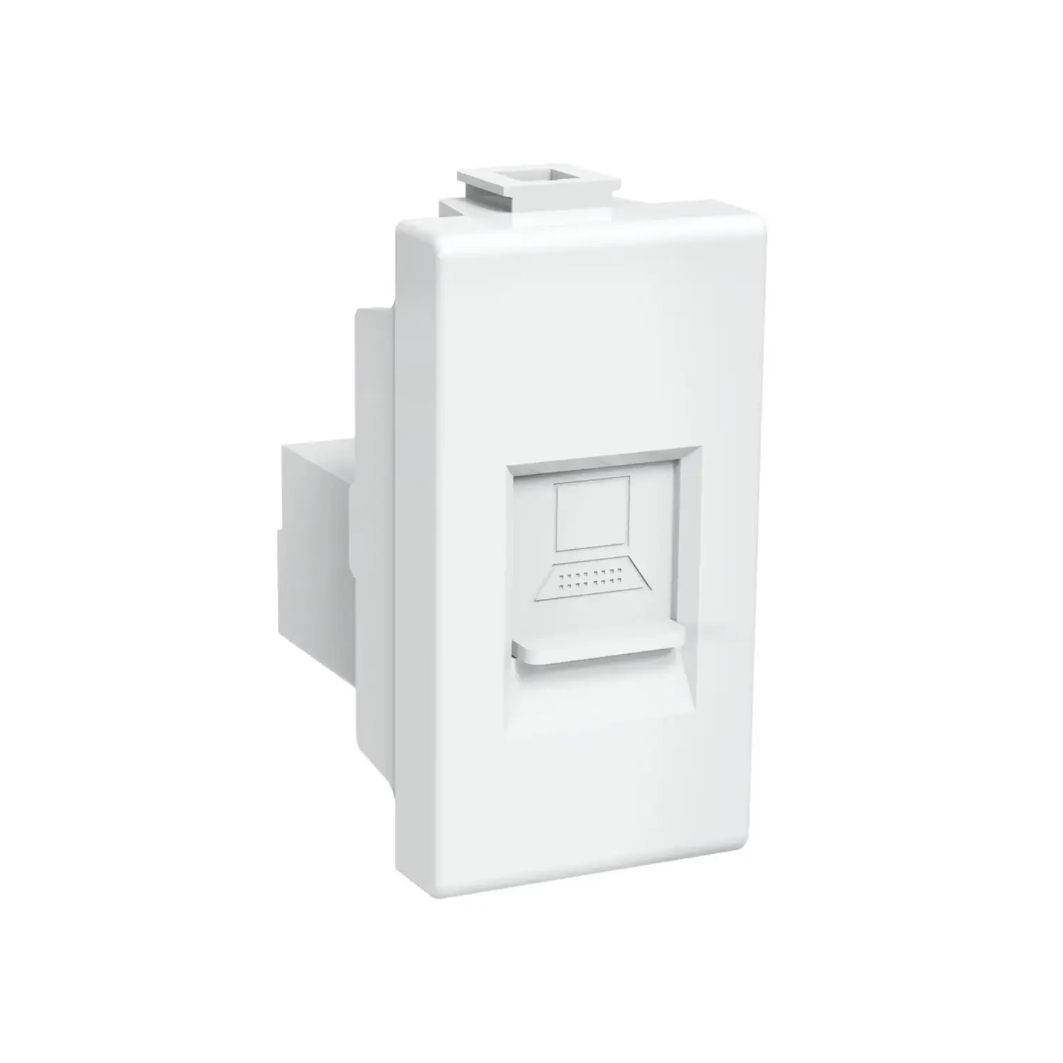 immagine compatibile bticino matix presa rete rj45 bianco