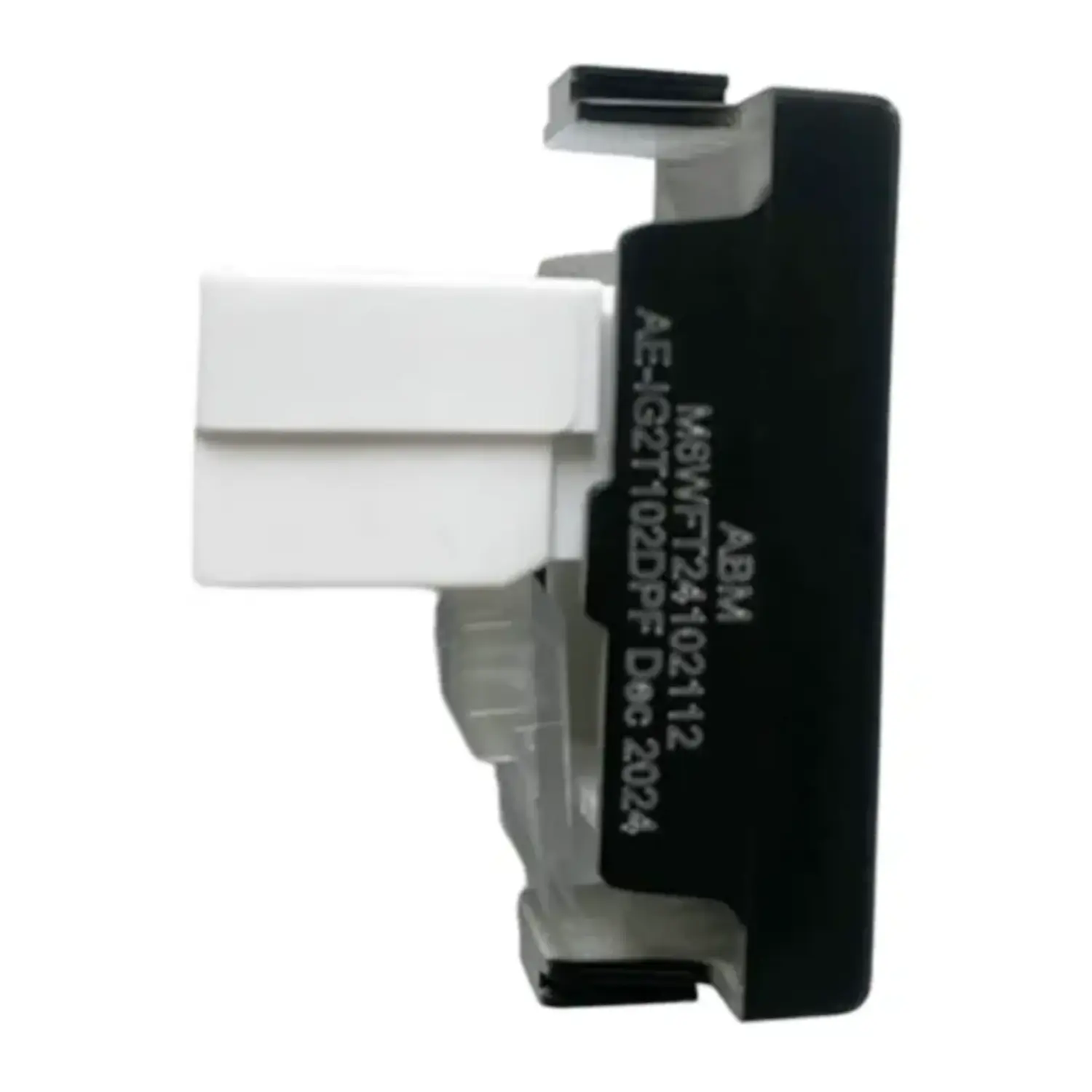immagine Presa Rete RJ45 CAT6 Nero Compatibile Bticino Matix 8 Pin 23x47mm