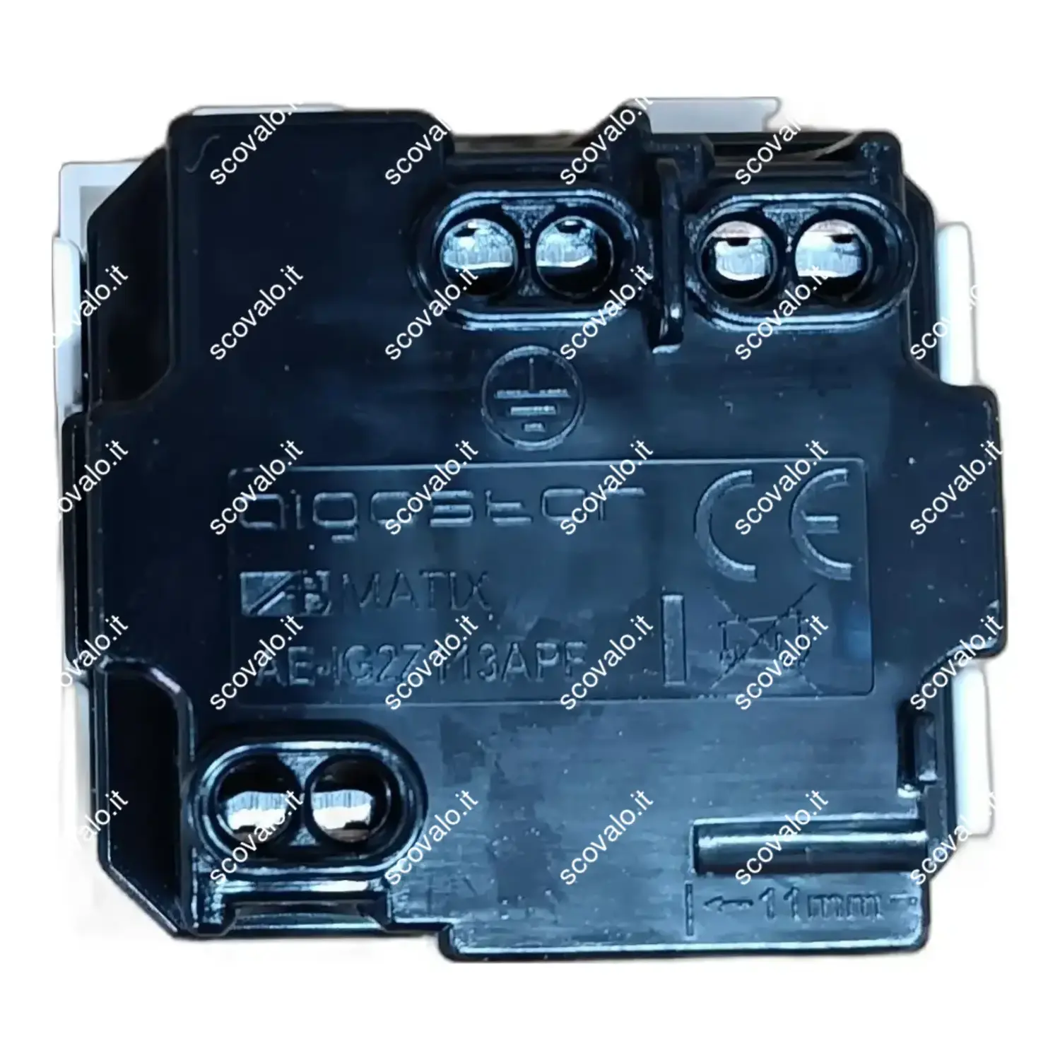 immagine compatibile matix presa schuko 10-16a bianco