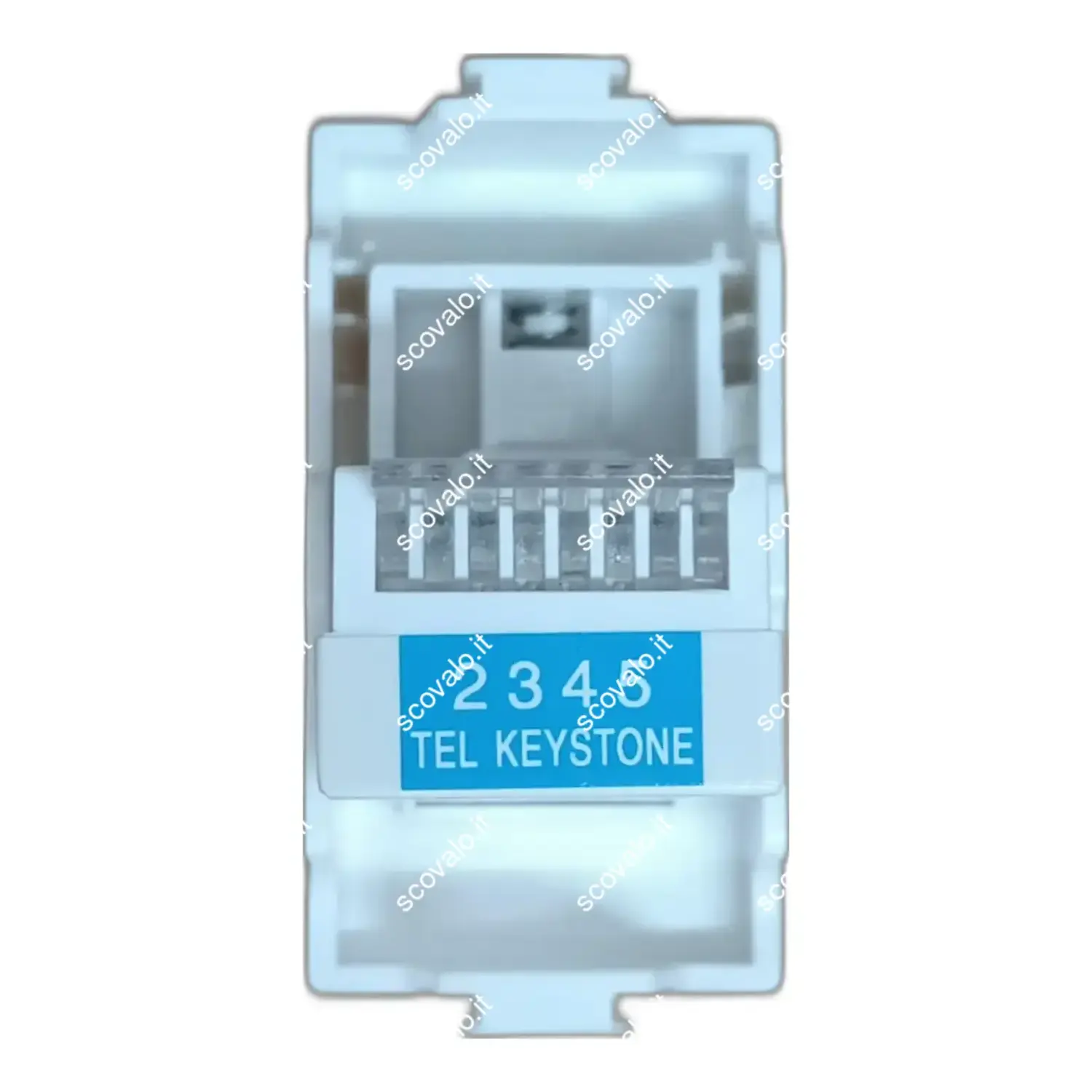 immagine compatibile matix presa telefonica rj11 bianco