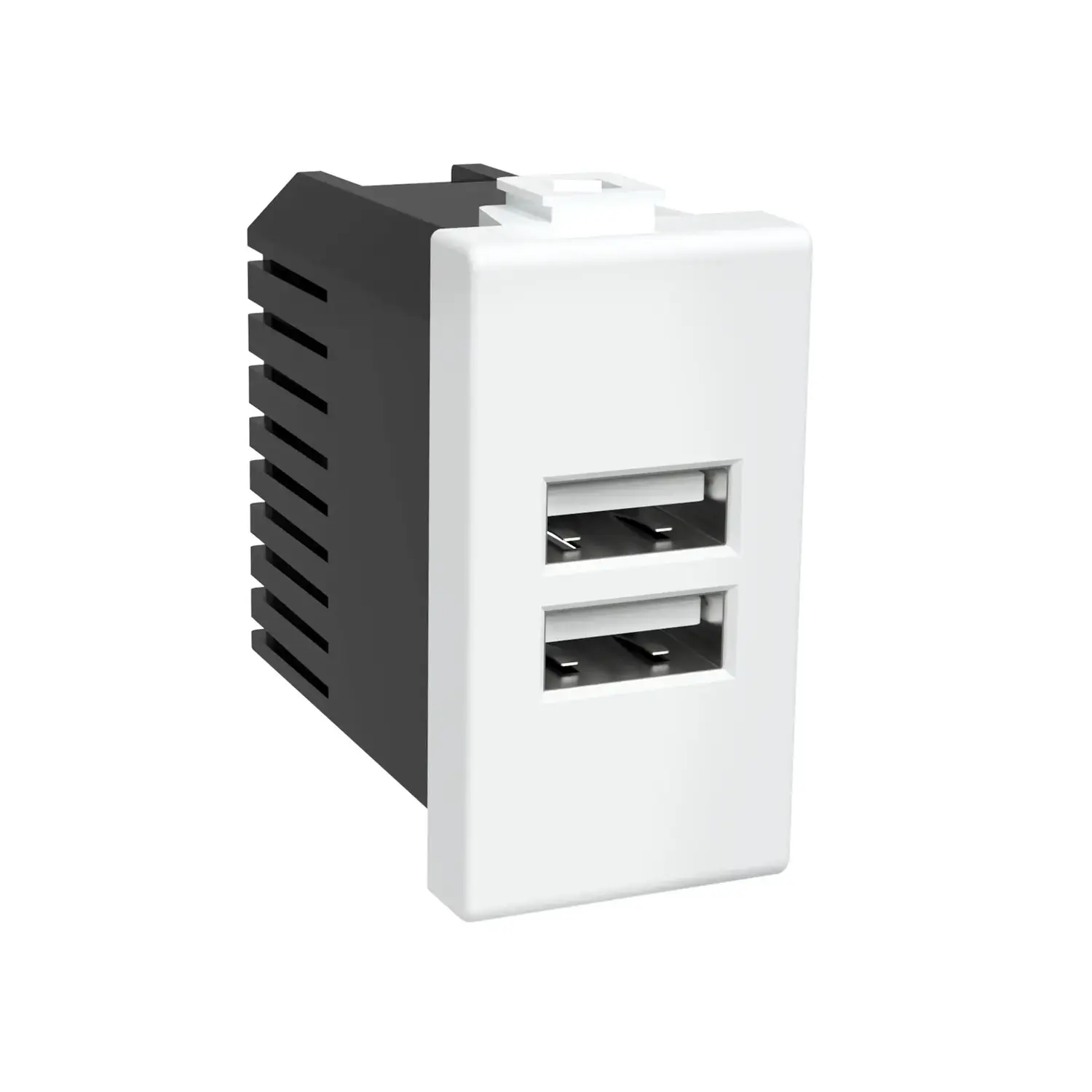 variante presa usb doppia - bianco