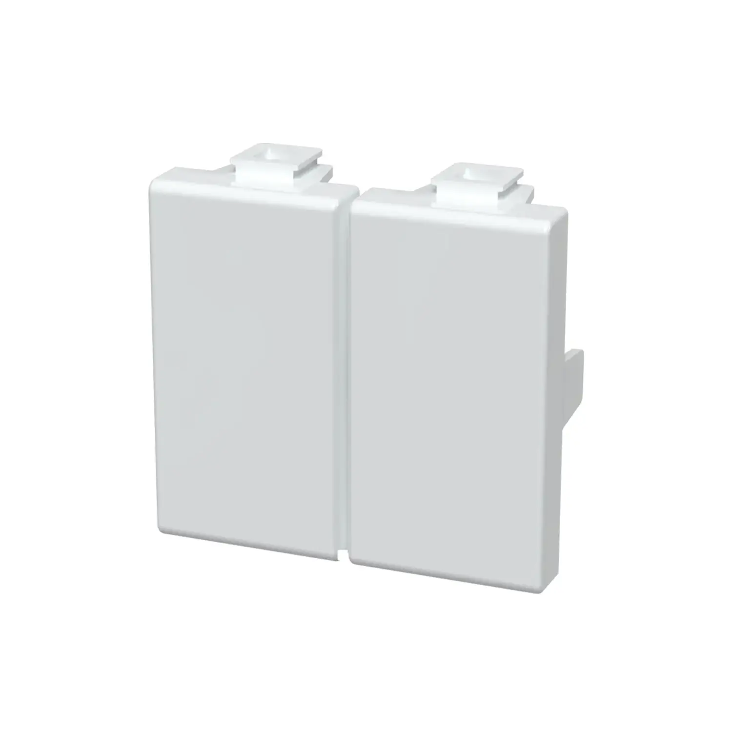 variante tappo copriforo falso polo - bianco - 2 pezzi