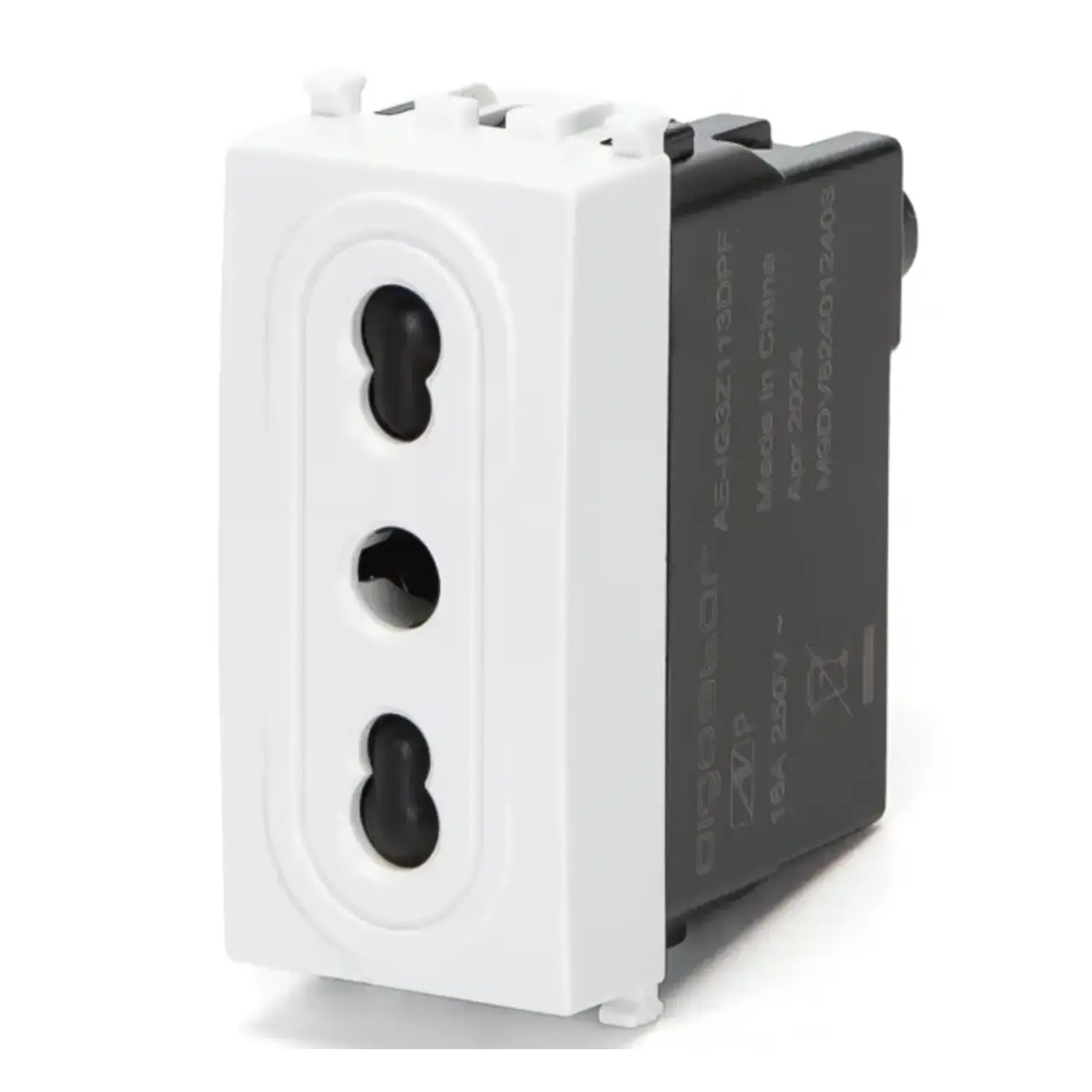 immagine del prodotto compatibile vimar plana 230v presa bipasso 10-16a bianco