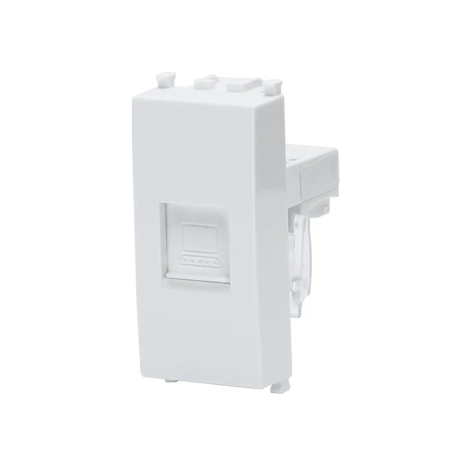 immagine compatibile vimar plana presa rete rj45 bianco