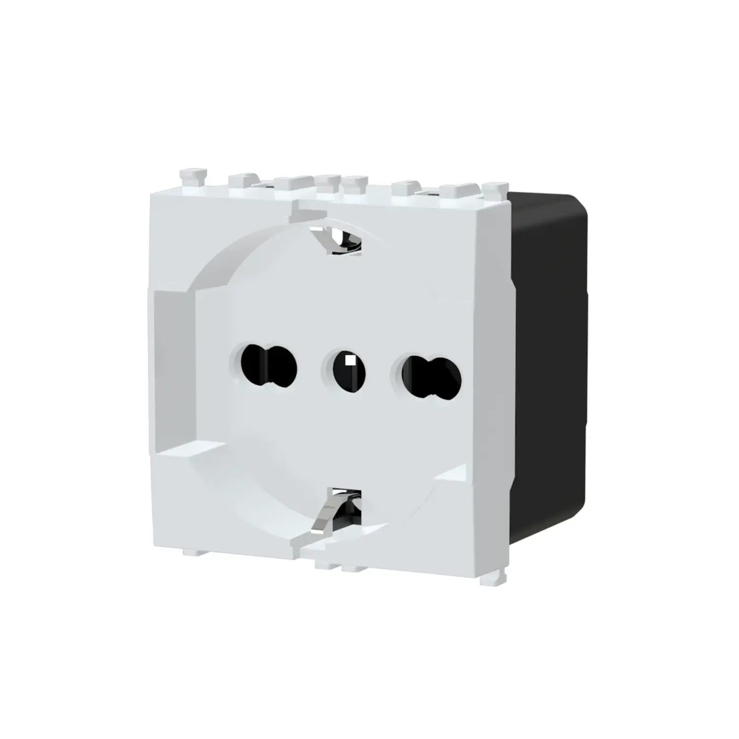 variante presa schuko 10-16a - bianco