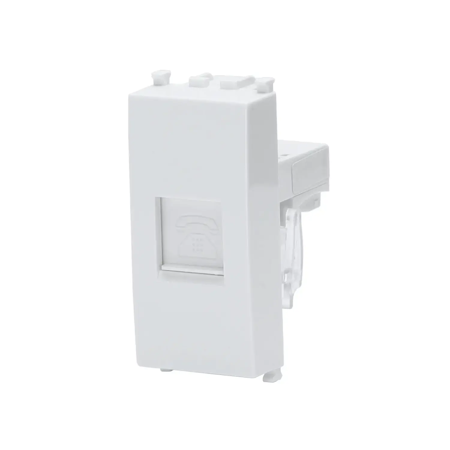 immagine compatibile vimar plana presa telefonica rj11 bianco