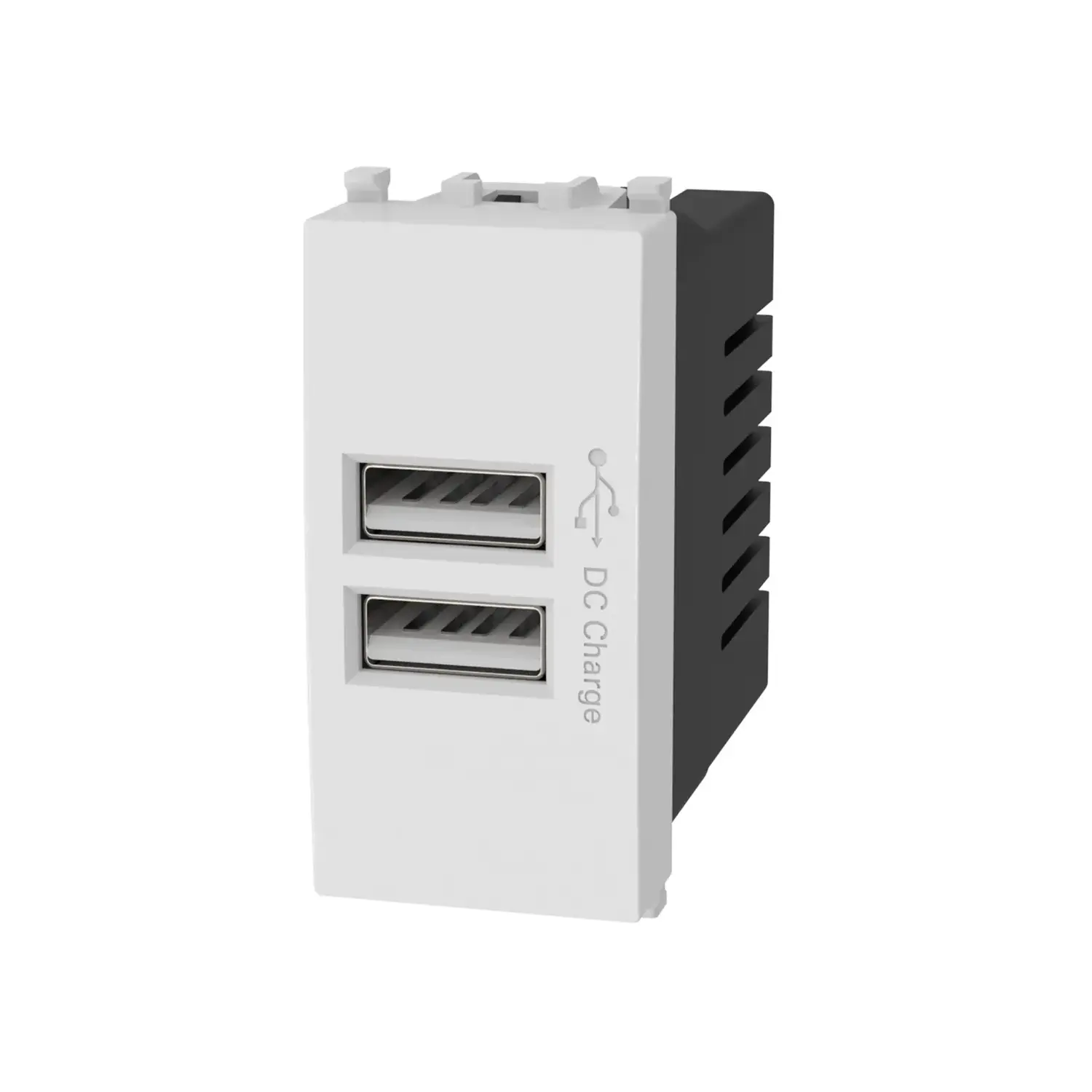 variante presa usb doppia - bianco