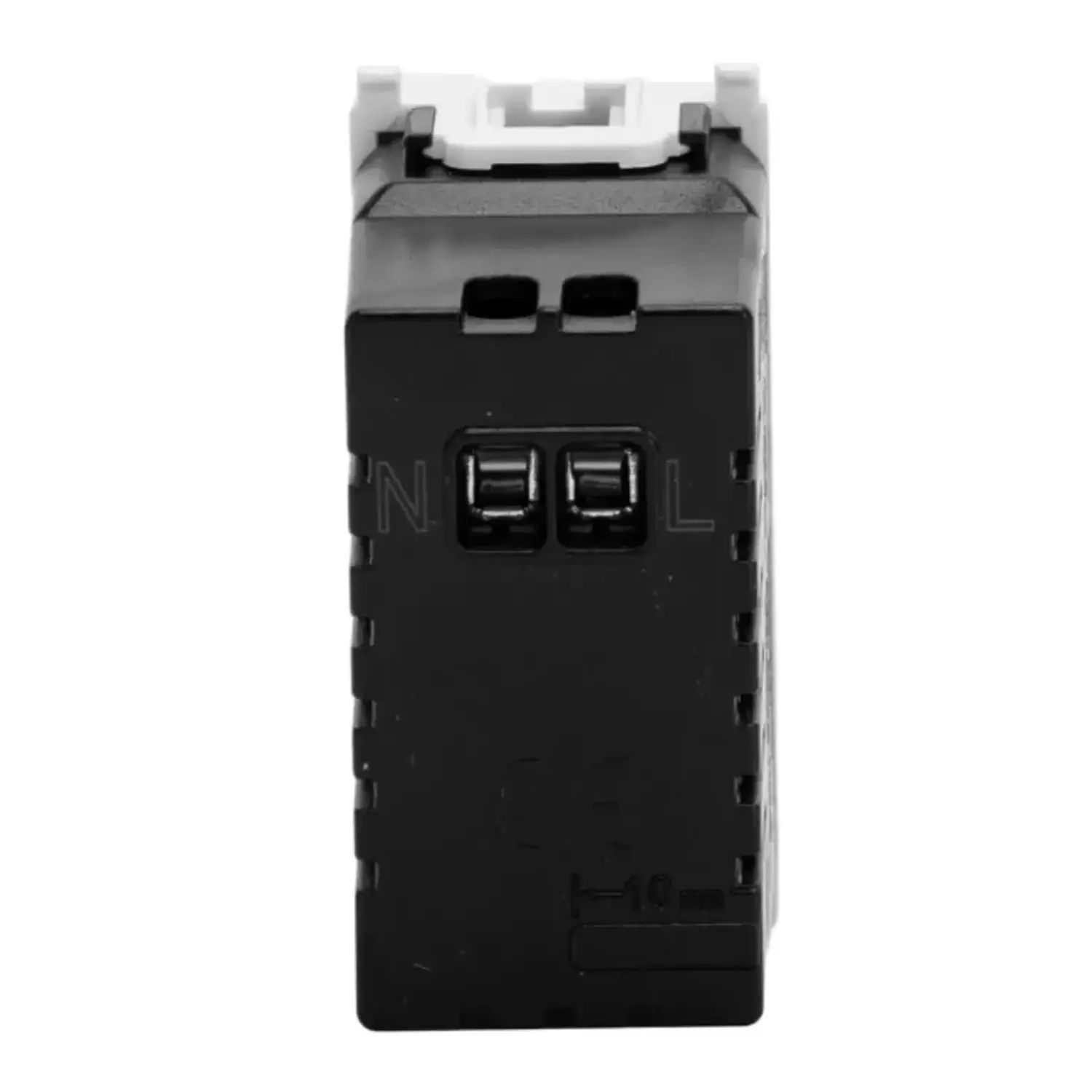 immagine Presa USB Doppia 2.1A Bianco Compatibile Vimar Plana 5V 230V Incasso