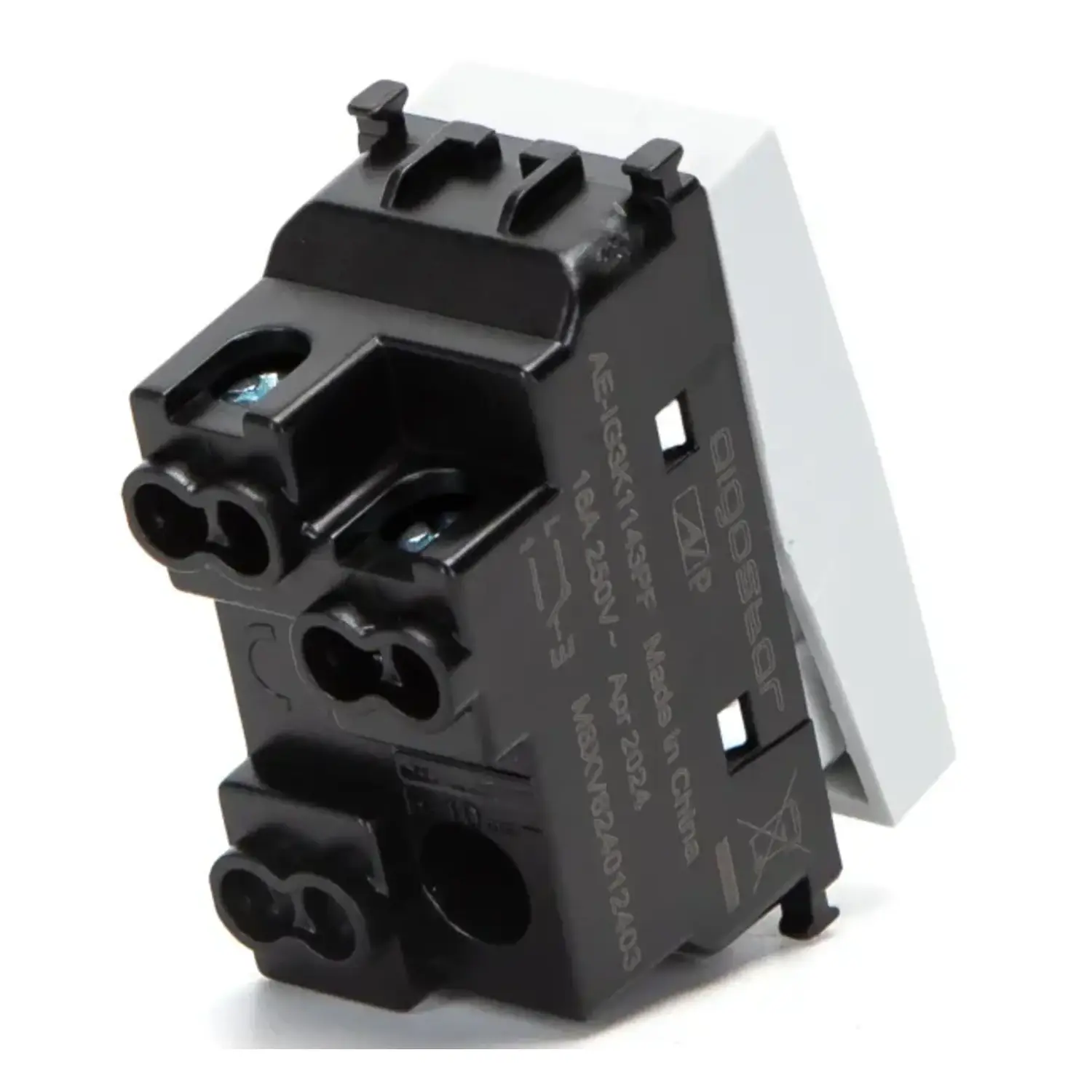 immagine Pulsante Bianco Compatibile Vimar Plana 250V 16A Incasso