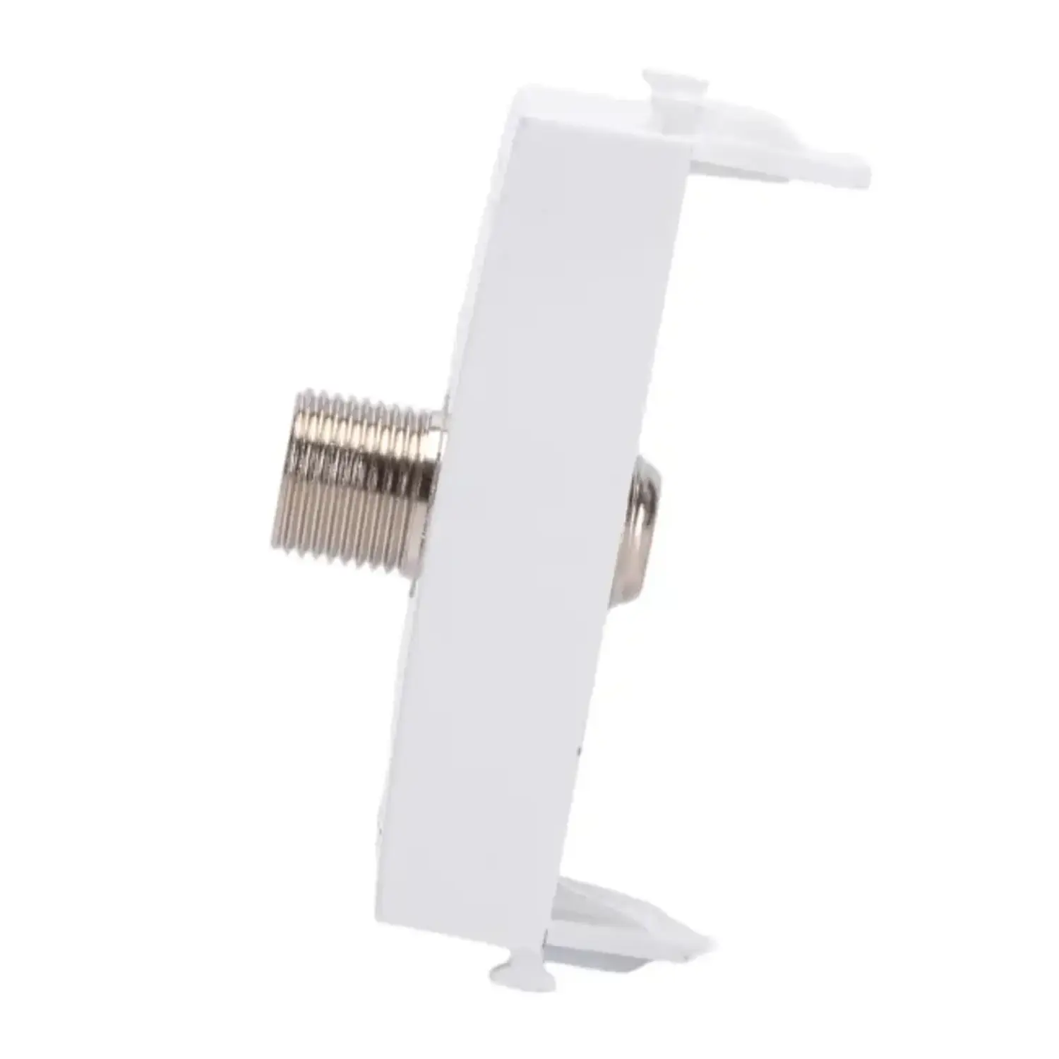 immagine Presa TV Satellitare Tipo F Compatibile Vimar Plana Bianco 22x49mm