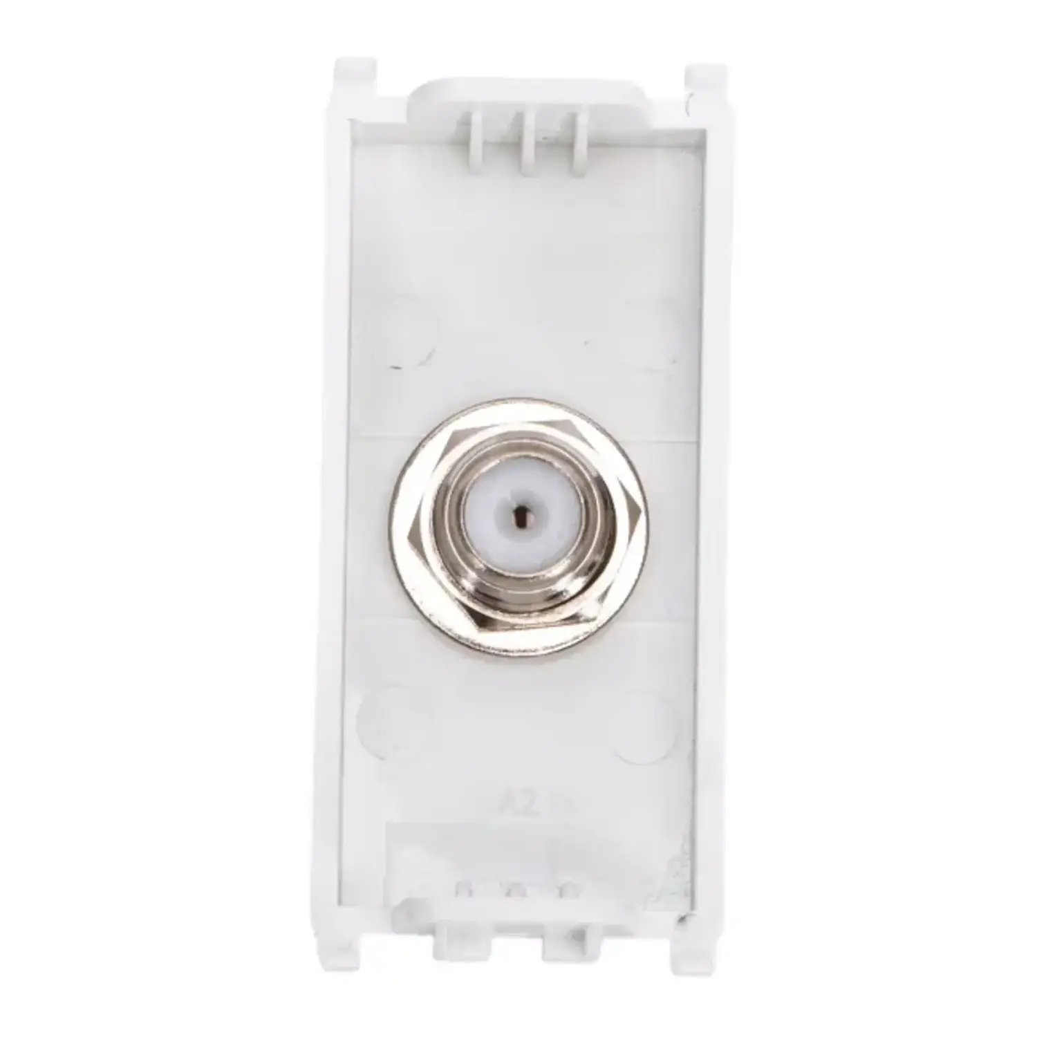 immagine Presa TV Satellitare Tipo F Compatibile Vimar Plana Bianco 22x49mm