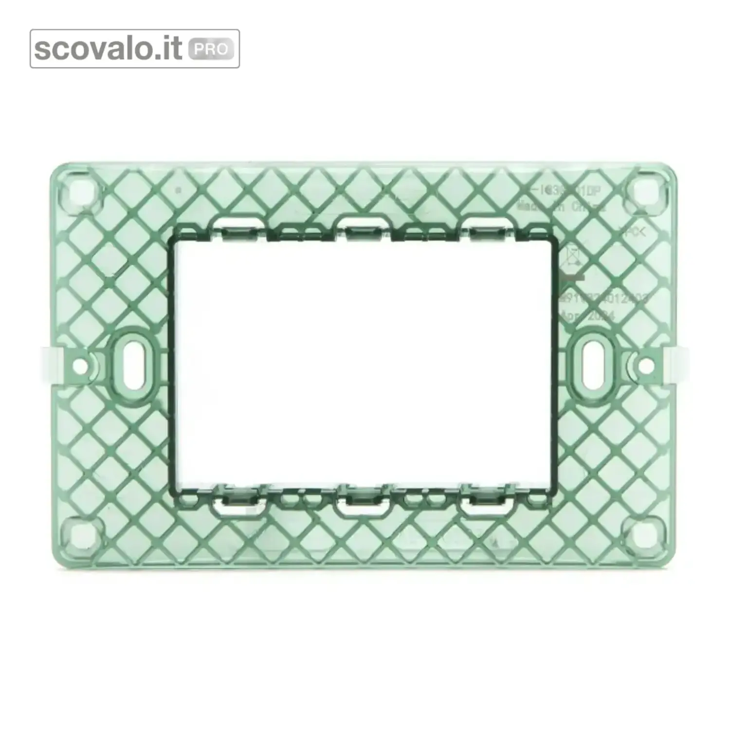 immagine del prodotto Supporto 3 Posti Compatibile Vimar Plana Cassetta 503 Completo Viti | Aigostar