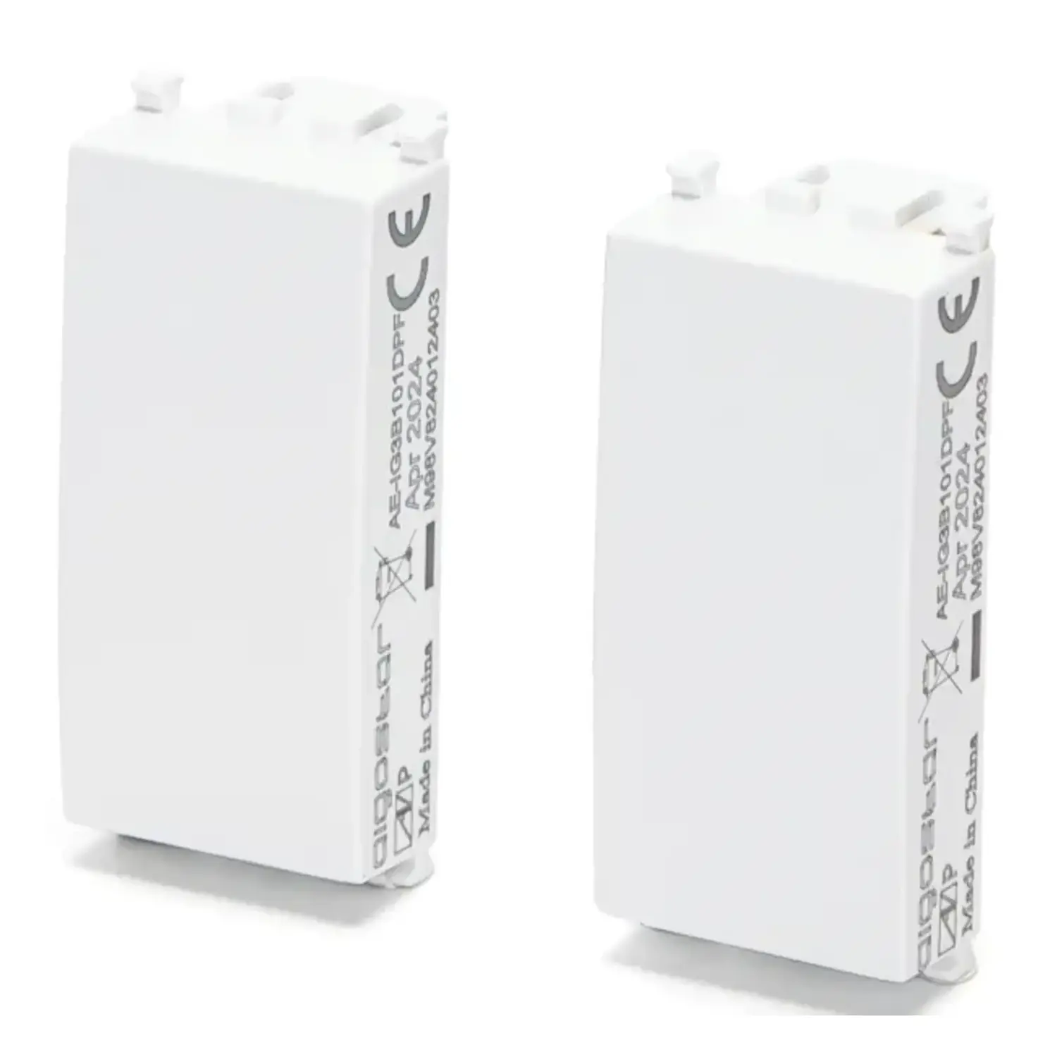 immagine Tappo Copriforo Falso Polo Bianco Compatibile Vimar Plana 2 Pezzi 22x48.8mm