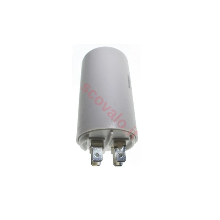 immagine condensatore di spunto 2 poli con terra CE bianco 450 volt 20 uf wnt 97996