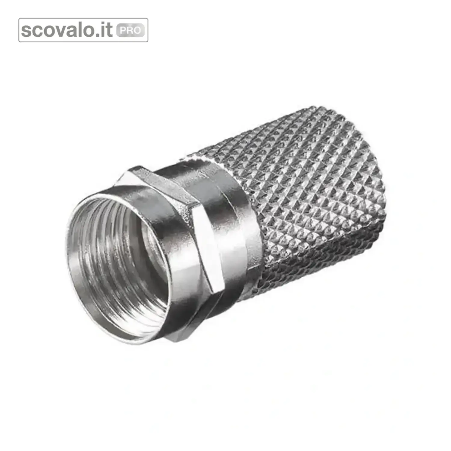 immagine del prodotto Connettore Antenna Satellitare Tipo F Twist-On Zinco 8,20 mm Spinotto