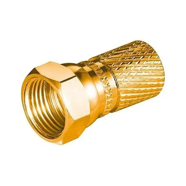 immagine connettore f antenna satellitare rame placcato oro CE 7,30 mm wnt 51870