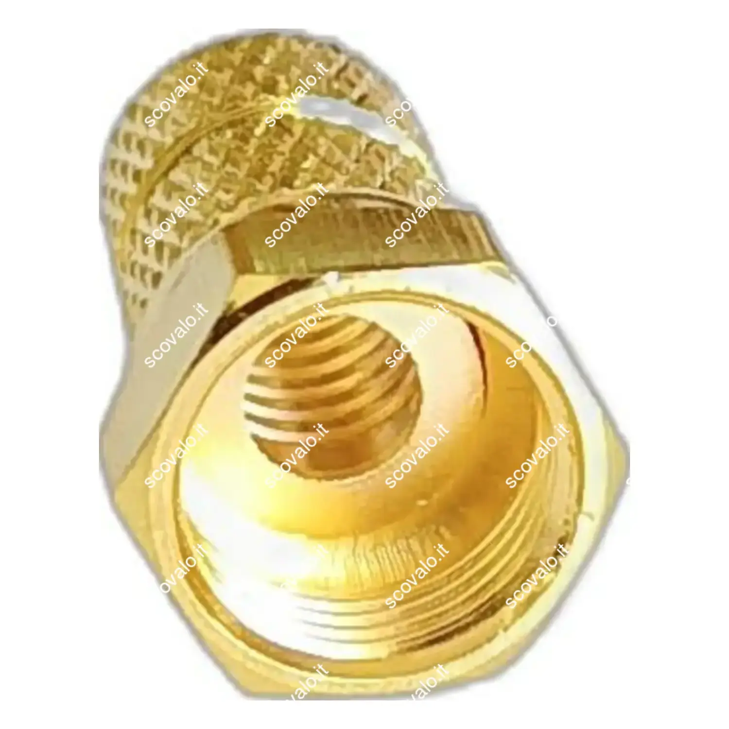 immagine connettore f vite antenna satellitare parabola rame placcato oro 6,50 mm 2 pezzi