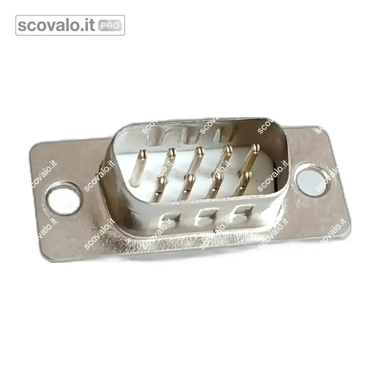immagine del prodotto Connettore Sub-D 9 Pin Maschio a Saldare Metallo D-Sub 9 Poli