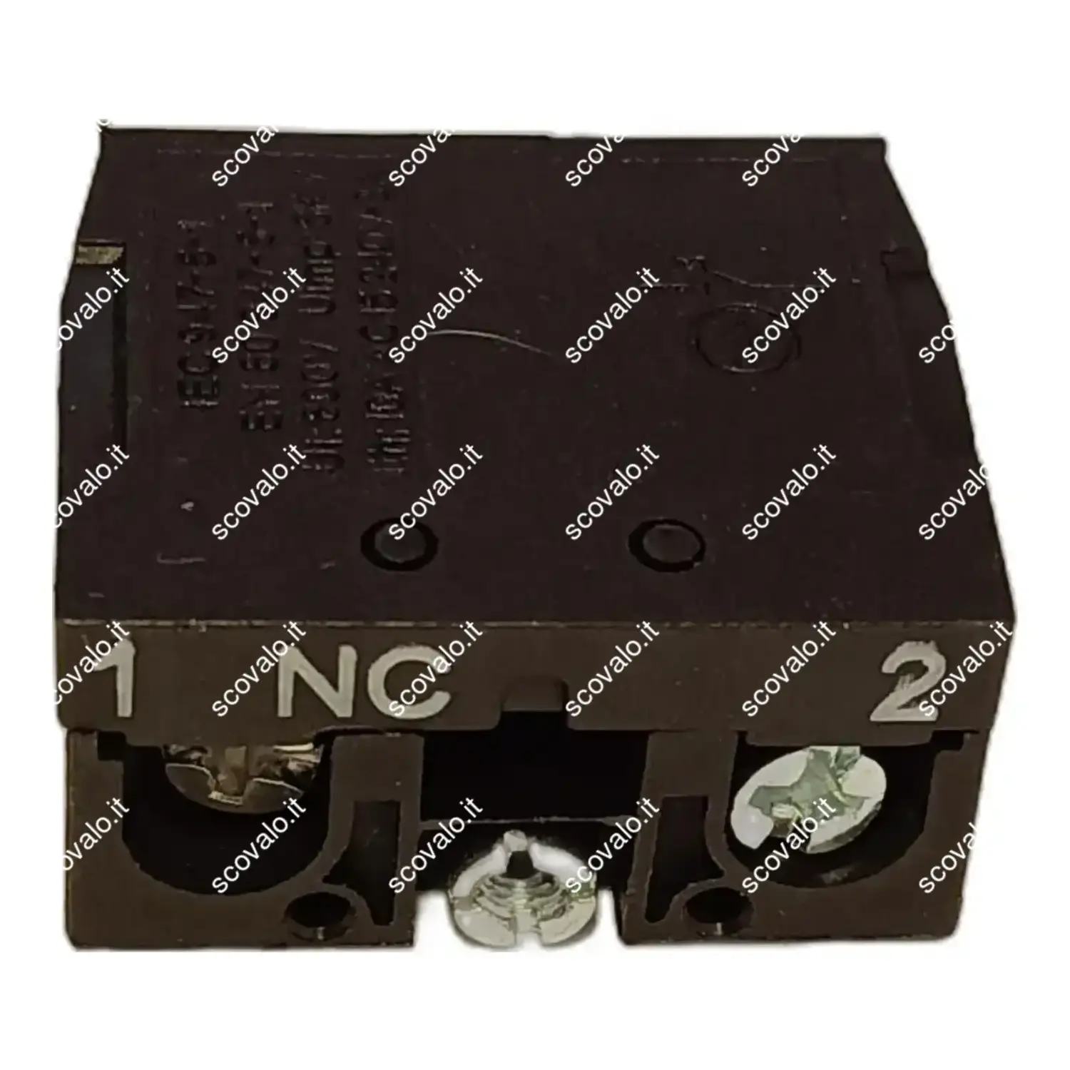 immagine contatto per pulsanti da pannello rosso 1 nc
