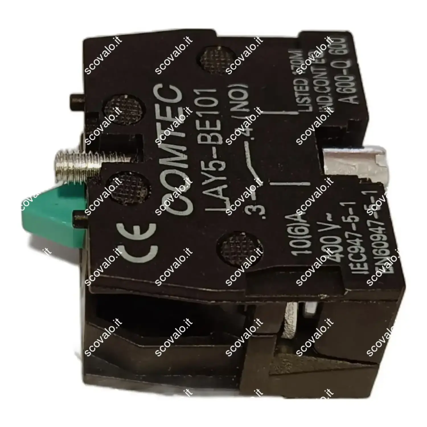 immagine del prodotto contatto per pulsanti da pannello verde 1 na