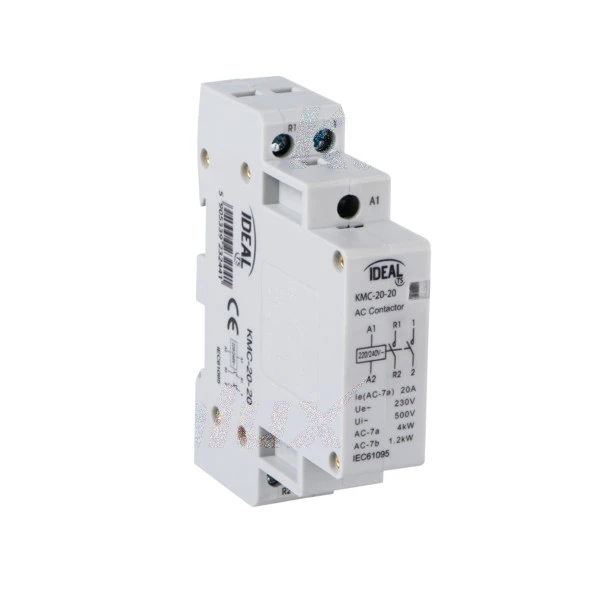 immagine contattore teleruttore 2 contatti IP20 CE 2 na 220-240 volt kan 23240