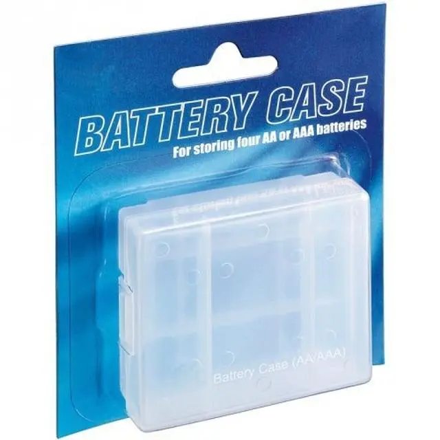 immagine contenitore per 4 batterie aa o aaa trasparente wnt 78830