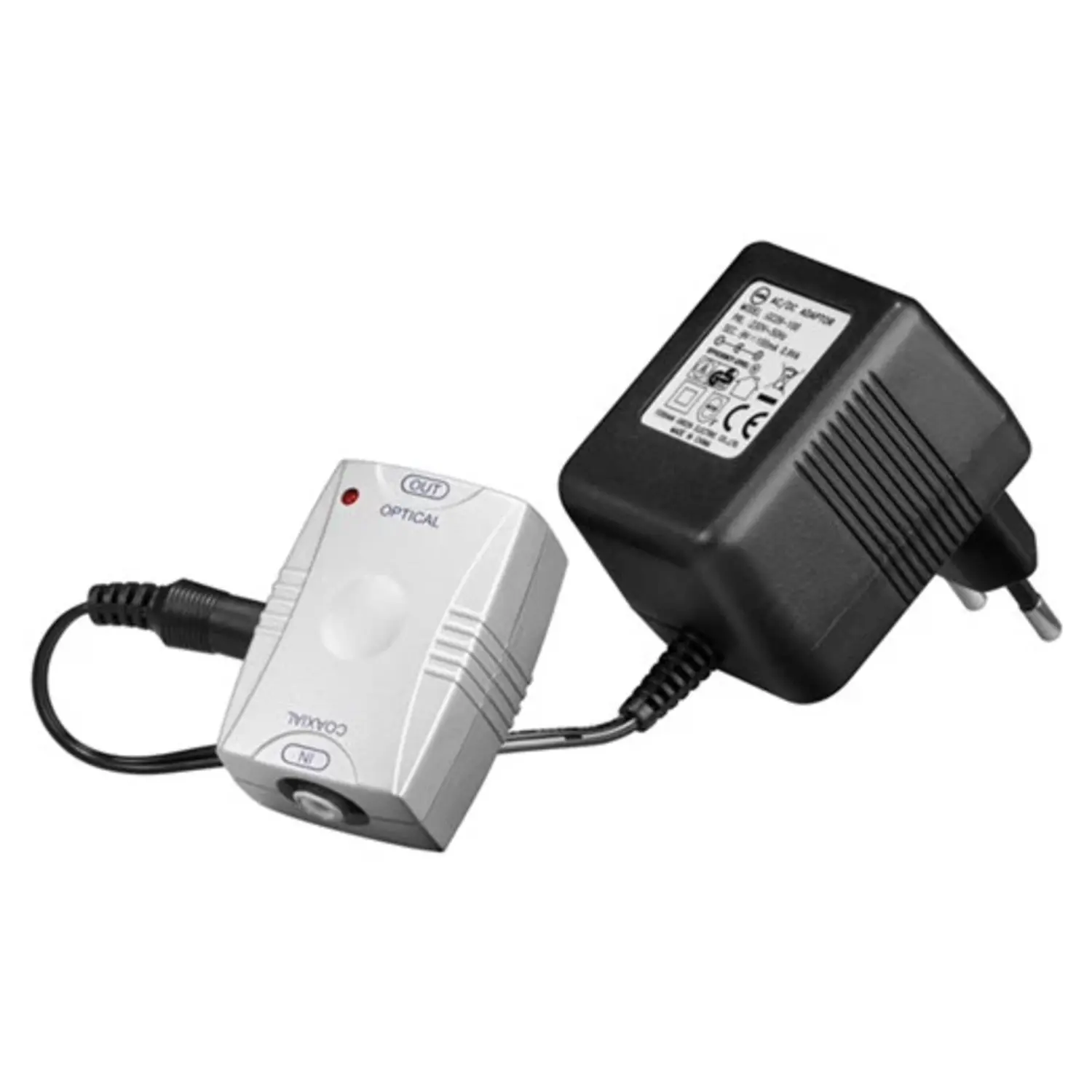 immagine del prodotto convertitore segnale elettrico digitale a toslink ottico CE 220-240 volt wnt 11918