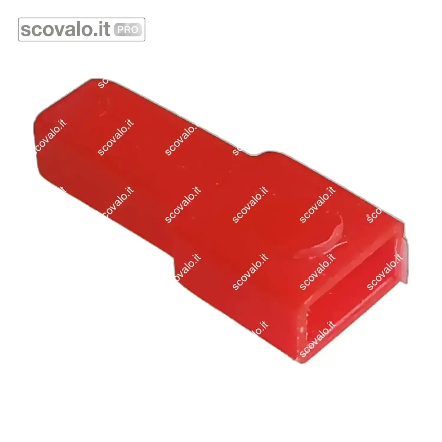 immagine del prodotto Coprifaston Maschio 6,35 mm Rosso Isolante 10 Pezzi Protezione Termo