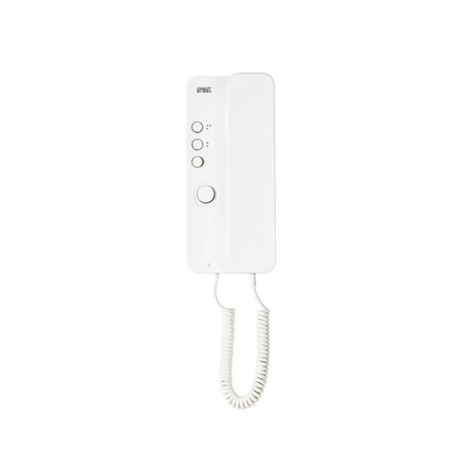 immagine del prodotto cornetta citofonica urmet 1150/1 apriporta bianco miro tasto aggiuntivo