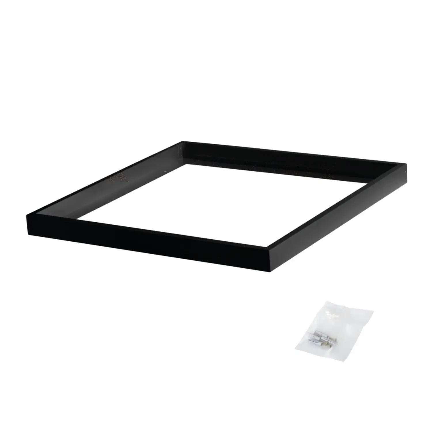 immagine cornice supporto telaio montaggio pannello led 60x60 cm nero