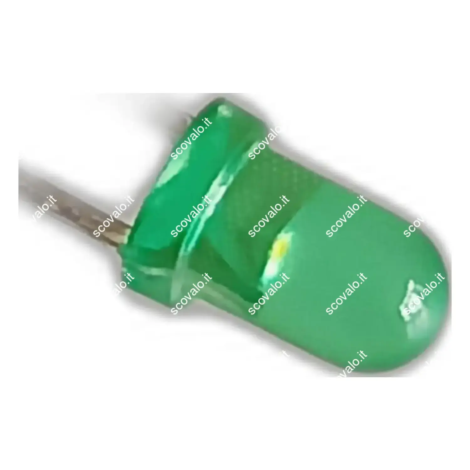 immagine diodo led luminoso 2 volt luce verde 3 mm 2 pezzi