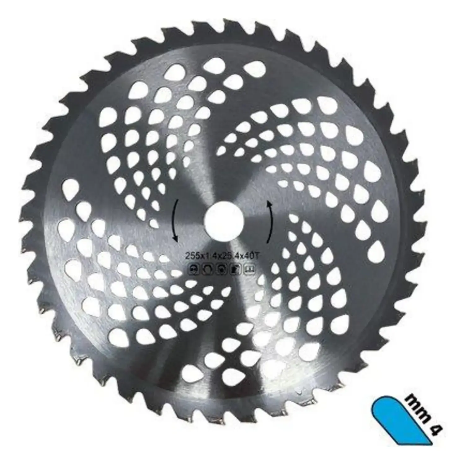 immagine del prodotto disco per decespugliatore al tungsteno professionale 255mm