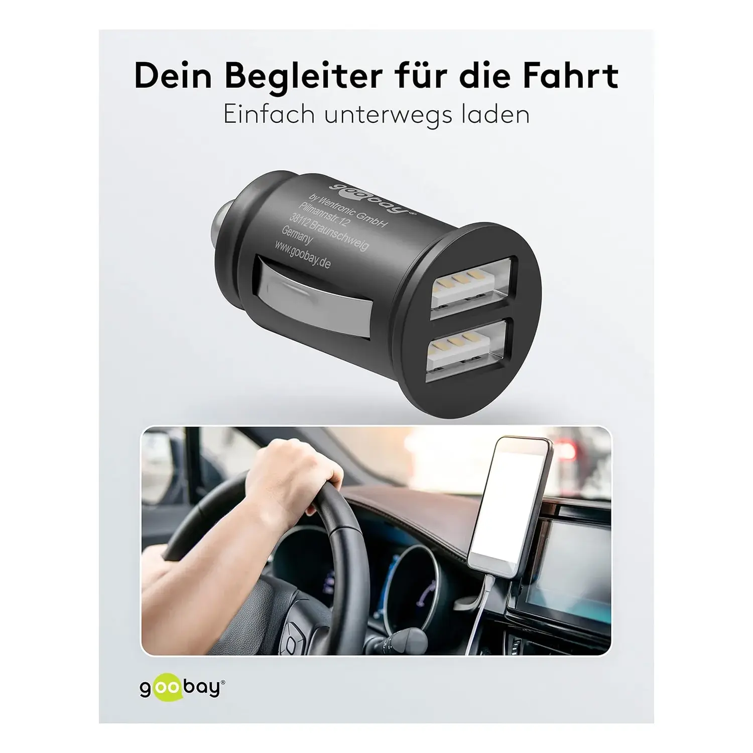 immagine caricatore  adattatore porta usb auto camion macchina accendisigari 12-24v  12 watt