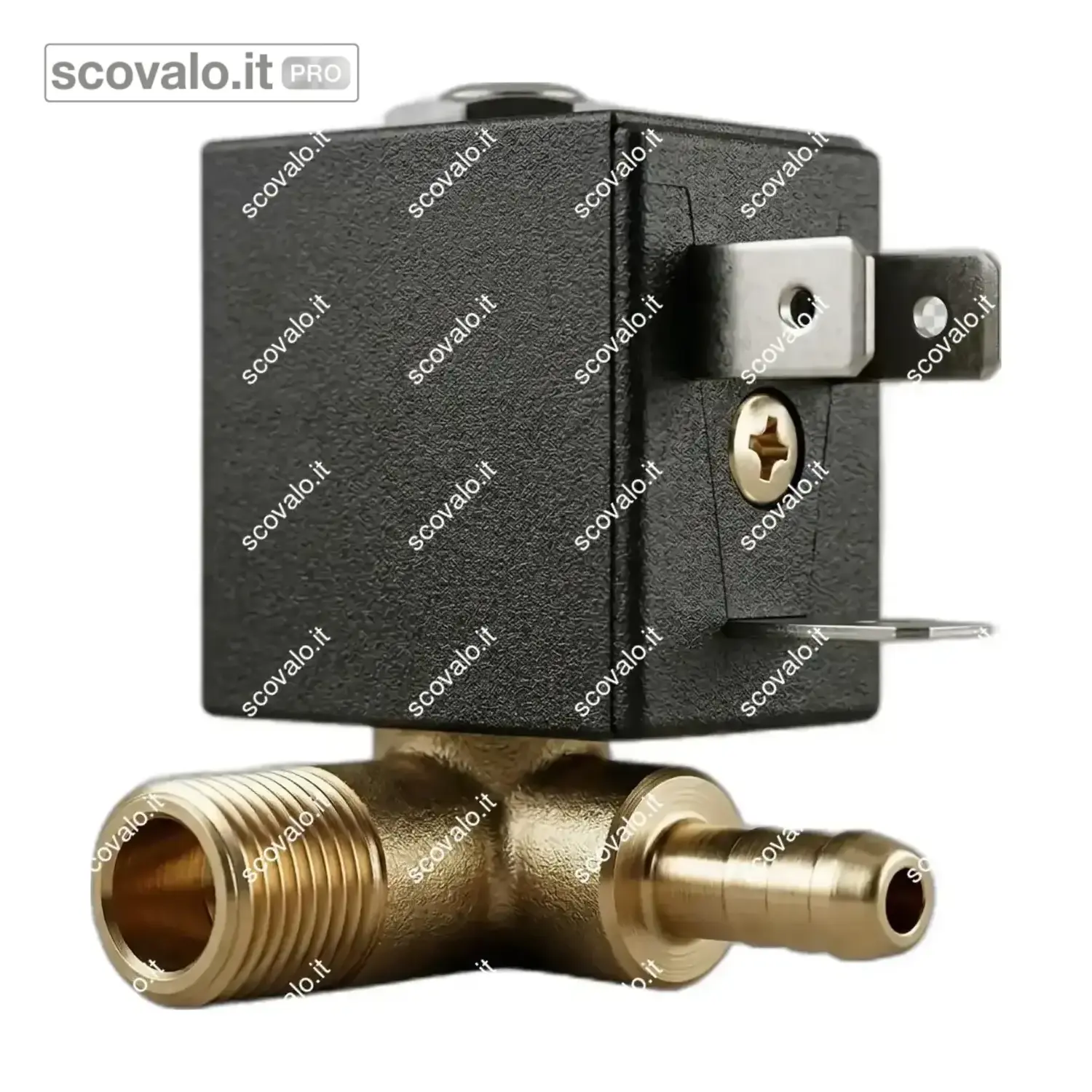 immagine del prodotto Elettrovalvola Olab 1/8 90° Angolare per Ferro da Stiro a Caldaia 230V