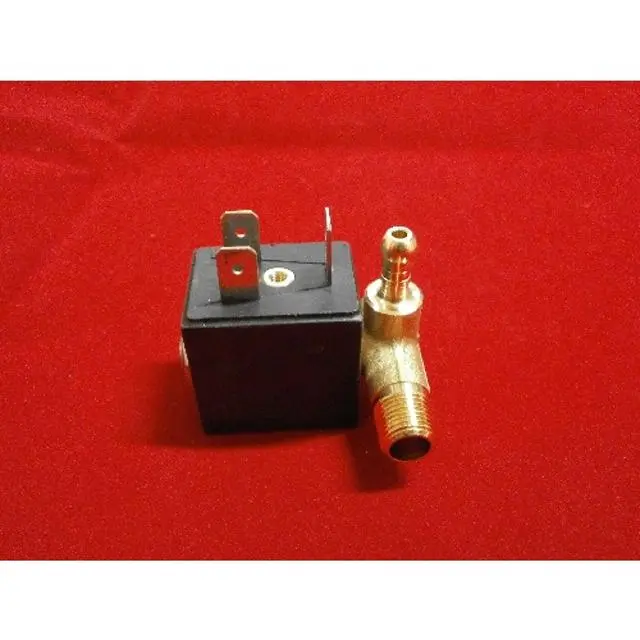 immagine del prodotto elettrovalvola ferro stiro 90 gradi attacco piccolo dx CE 220-240 volt var q006