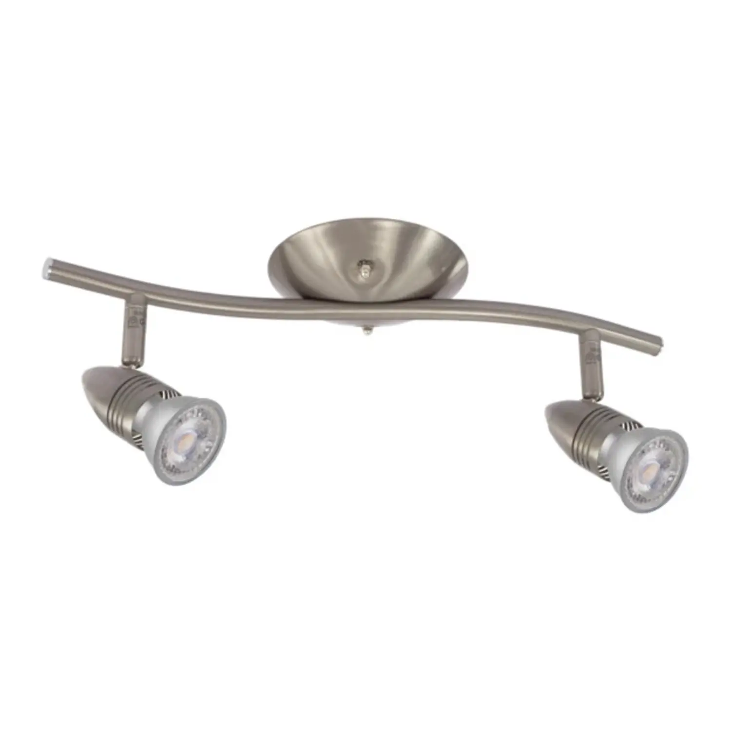 variante gu10 - cromo satinato - 2 luci