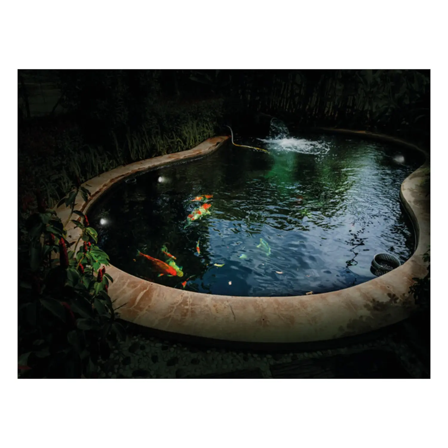 immagine Faretto LED Verde IP68 5W GX53 per Fontana e Laghetto 72mm