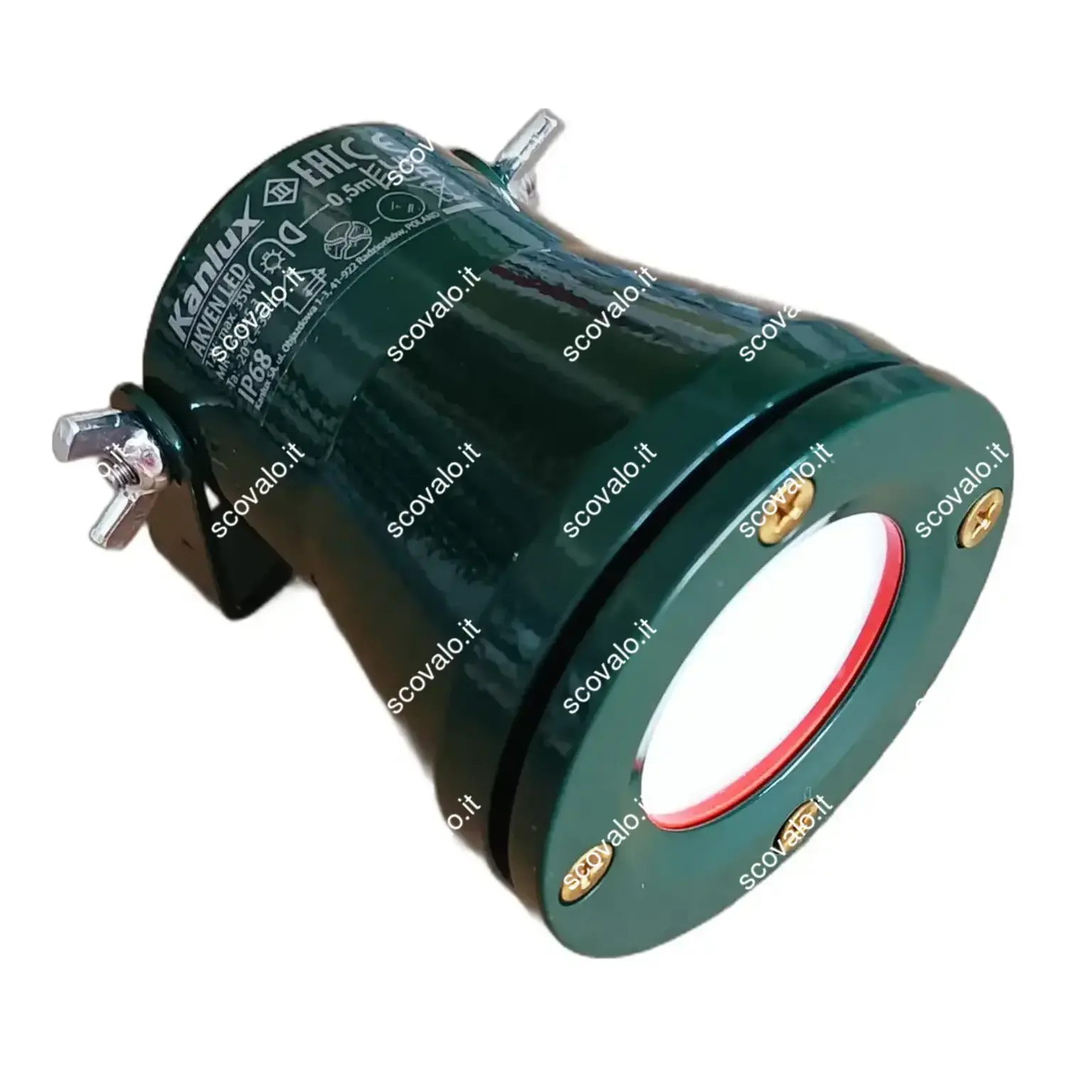 immagine faretto impermeabile a led fontana laghetto gx53 5 watt verde ip68