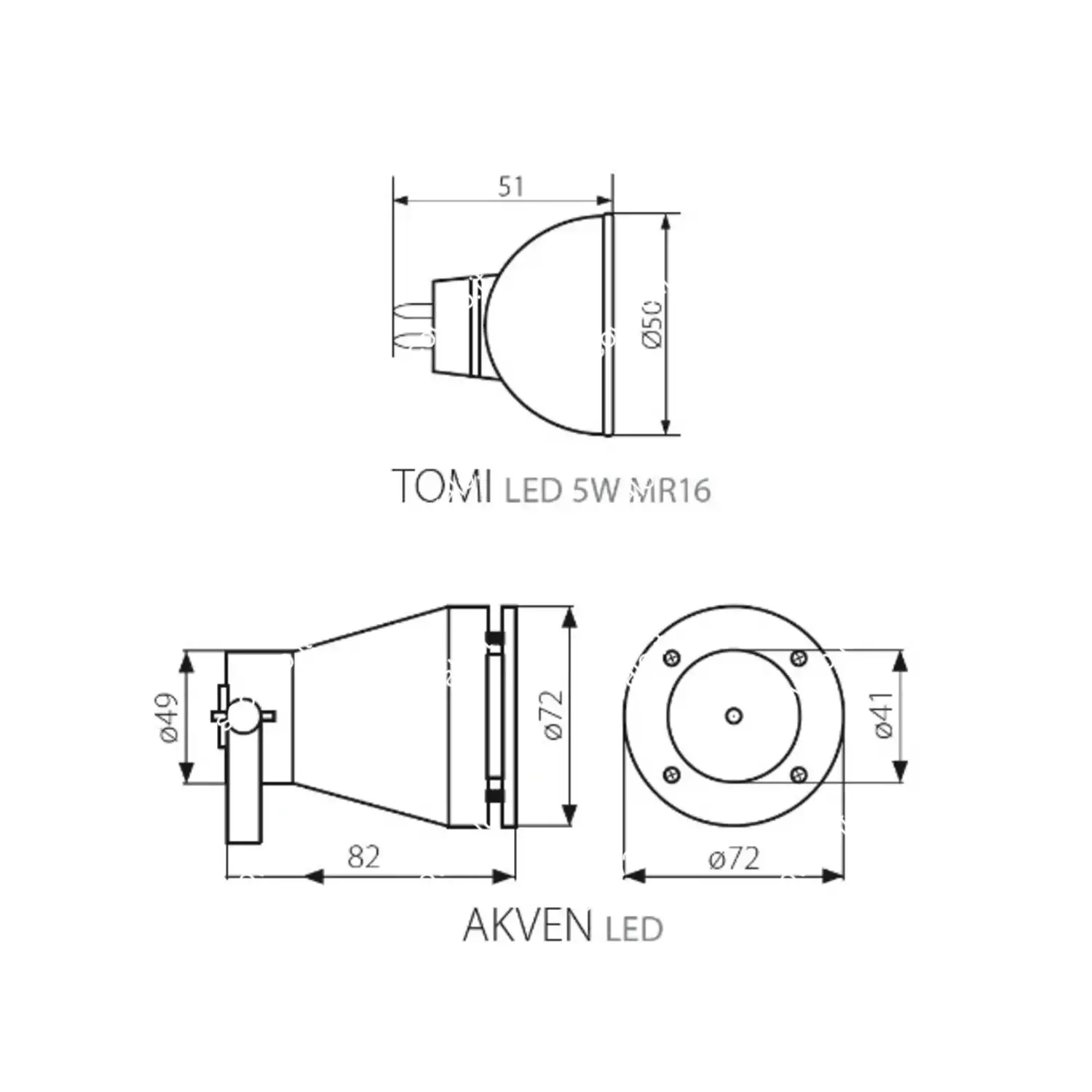 immagine faretto impermeabile a led fontana laghetto gx53 5 watt verde ip68