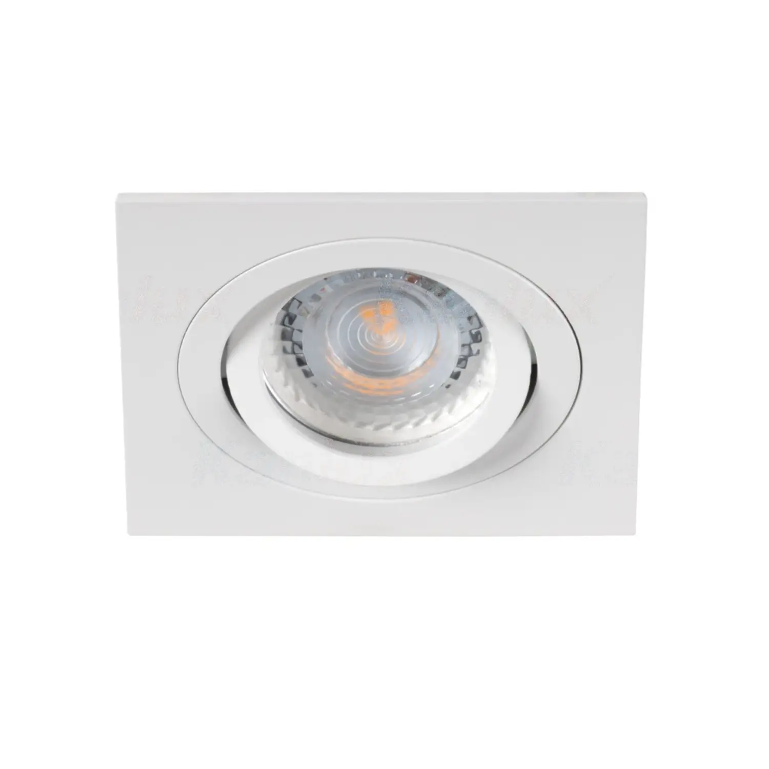 variante gu10 - bianco - 1 luce - orientabile - quadrato