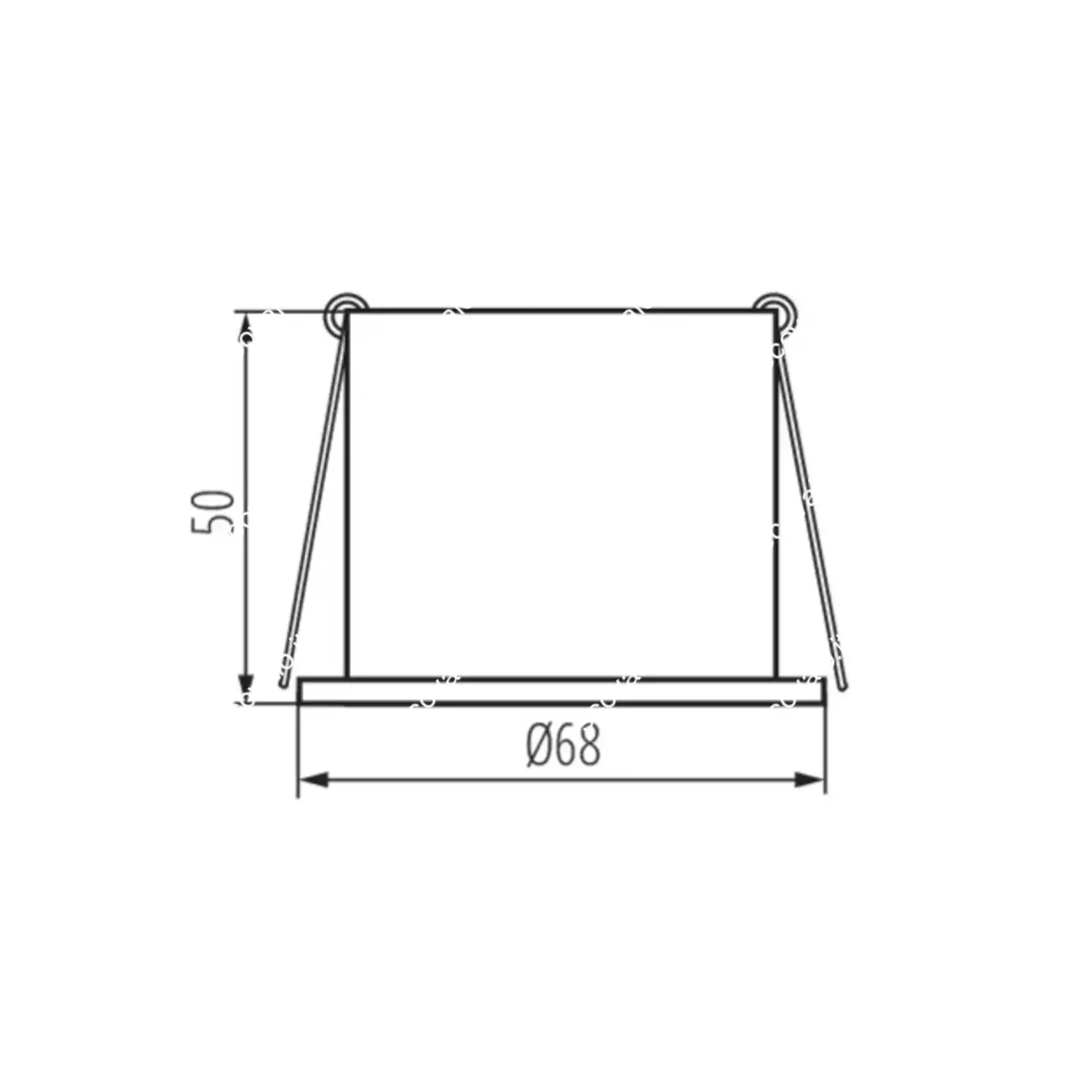 immagine porta faretto incasso decoratico spag nero-oro 0 mm tondo