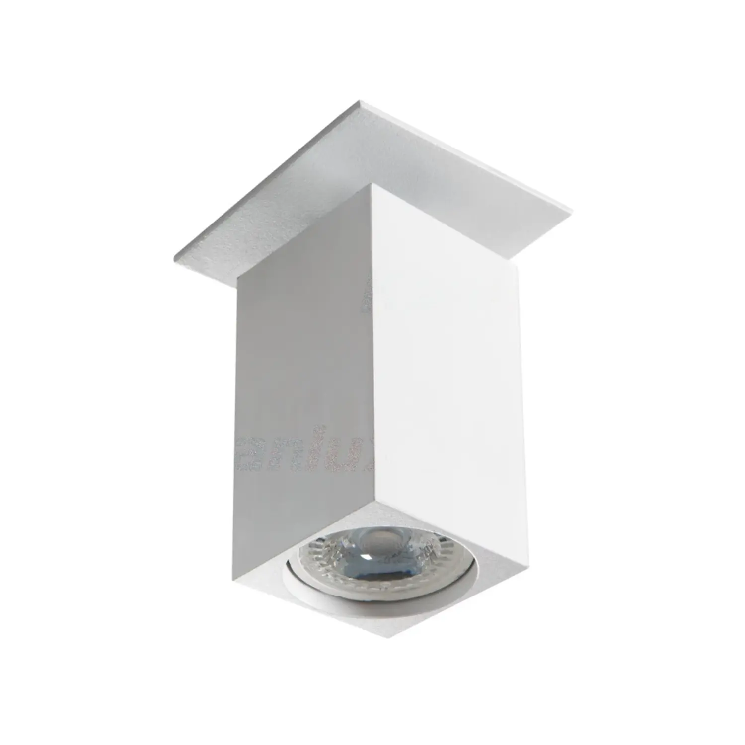 variante gu10 - bianco - orientabile - quadrato